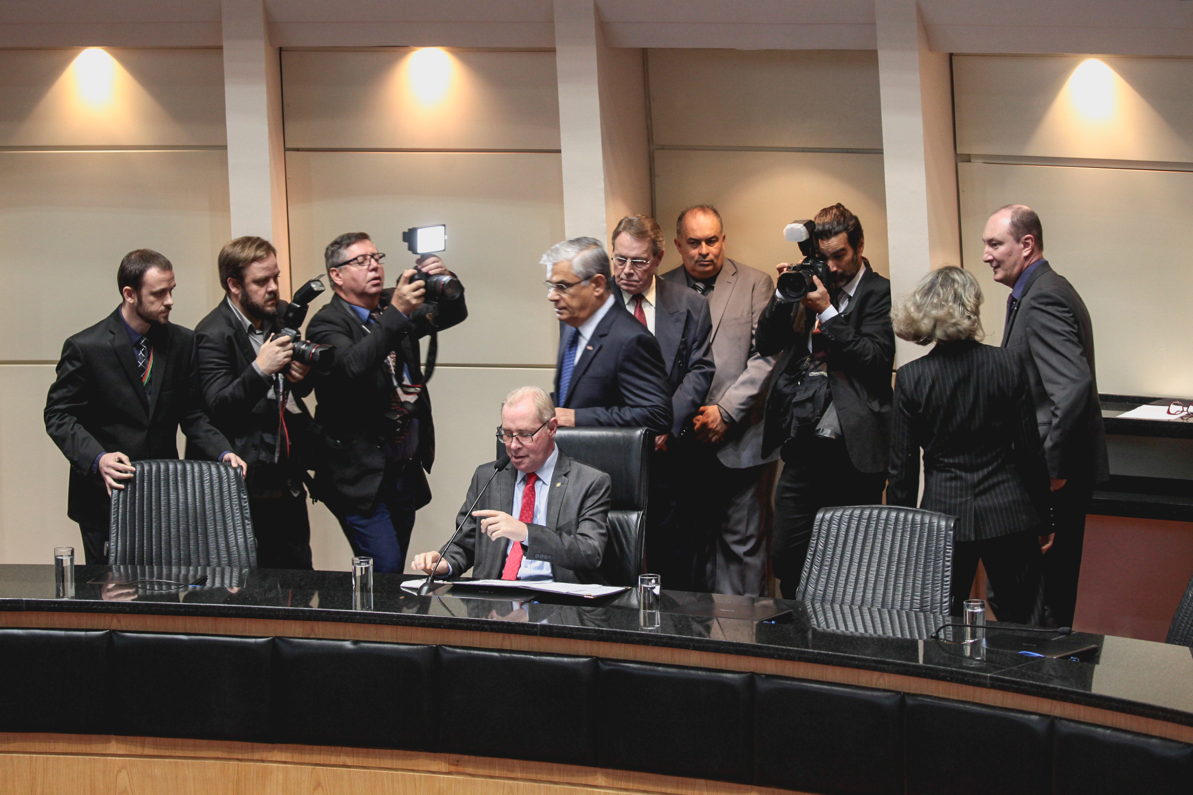 Posse do Governador do Estado Eduardo Pinho Moreira.
