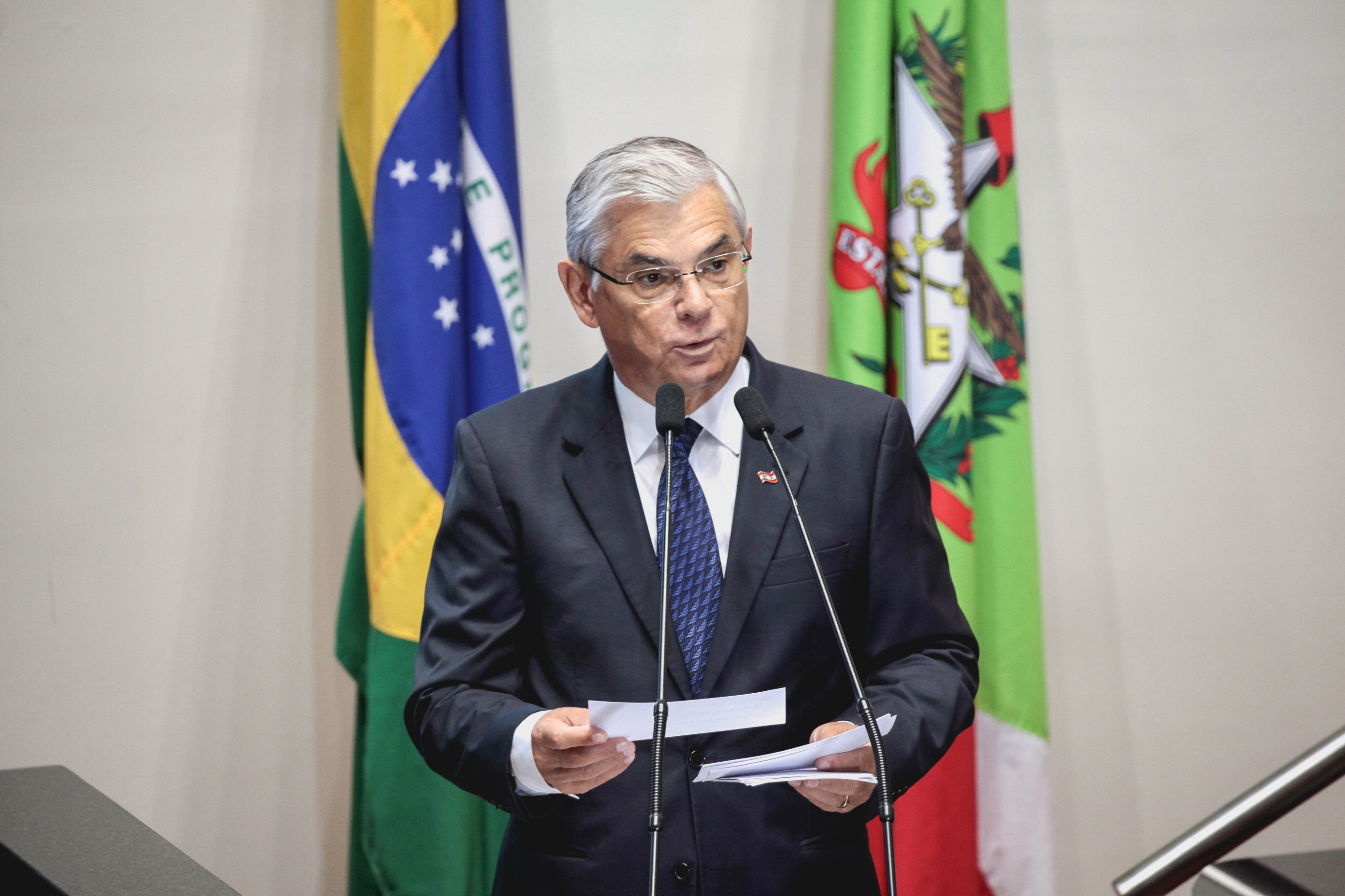 Posse do Governador do Estado Eduardo Pinho Moreira.