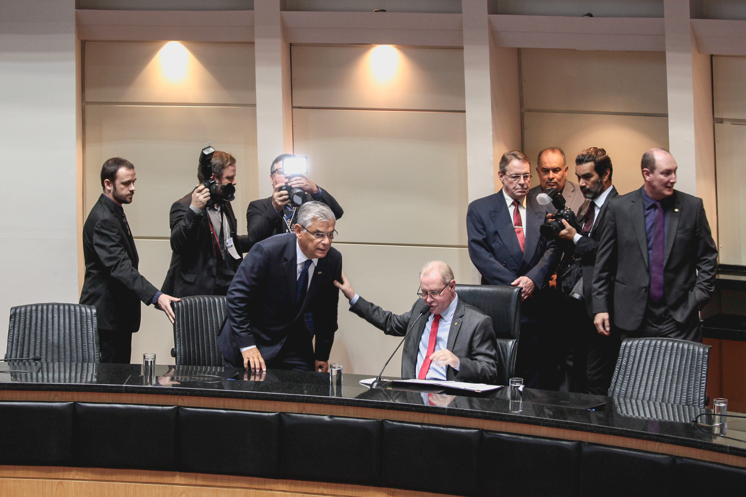 Posse do Governador do Estado Eduardo Pinho Moreira.