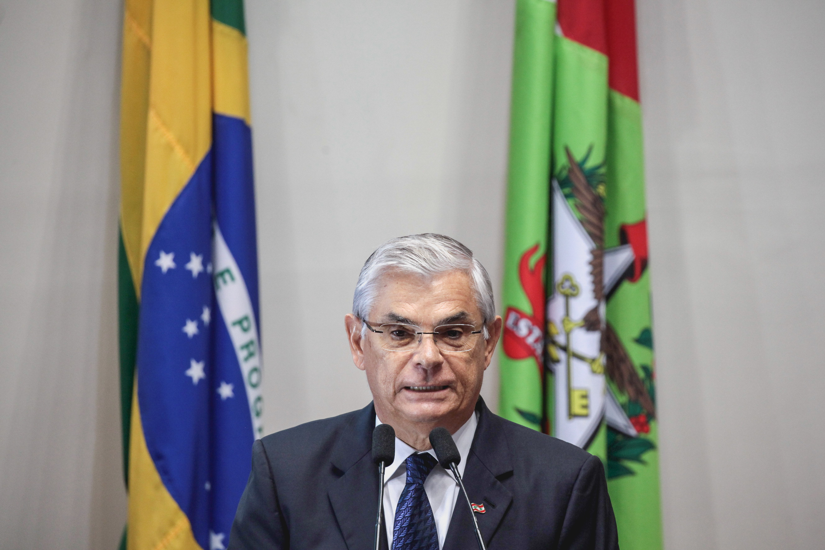 Posse do Governador do Estado Eduardo Pinho Moreira.