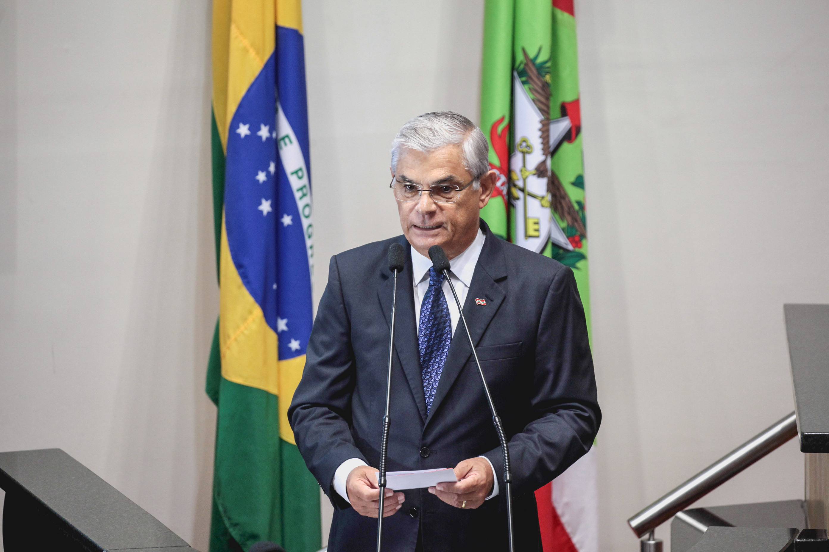 Posse do Governador do Estado Eduardo Pinho Moreira.