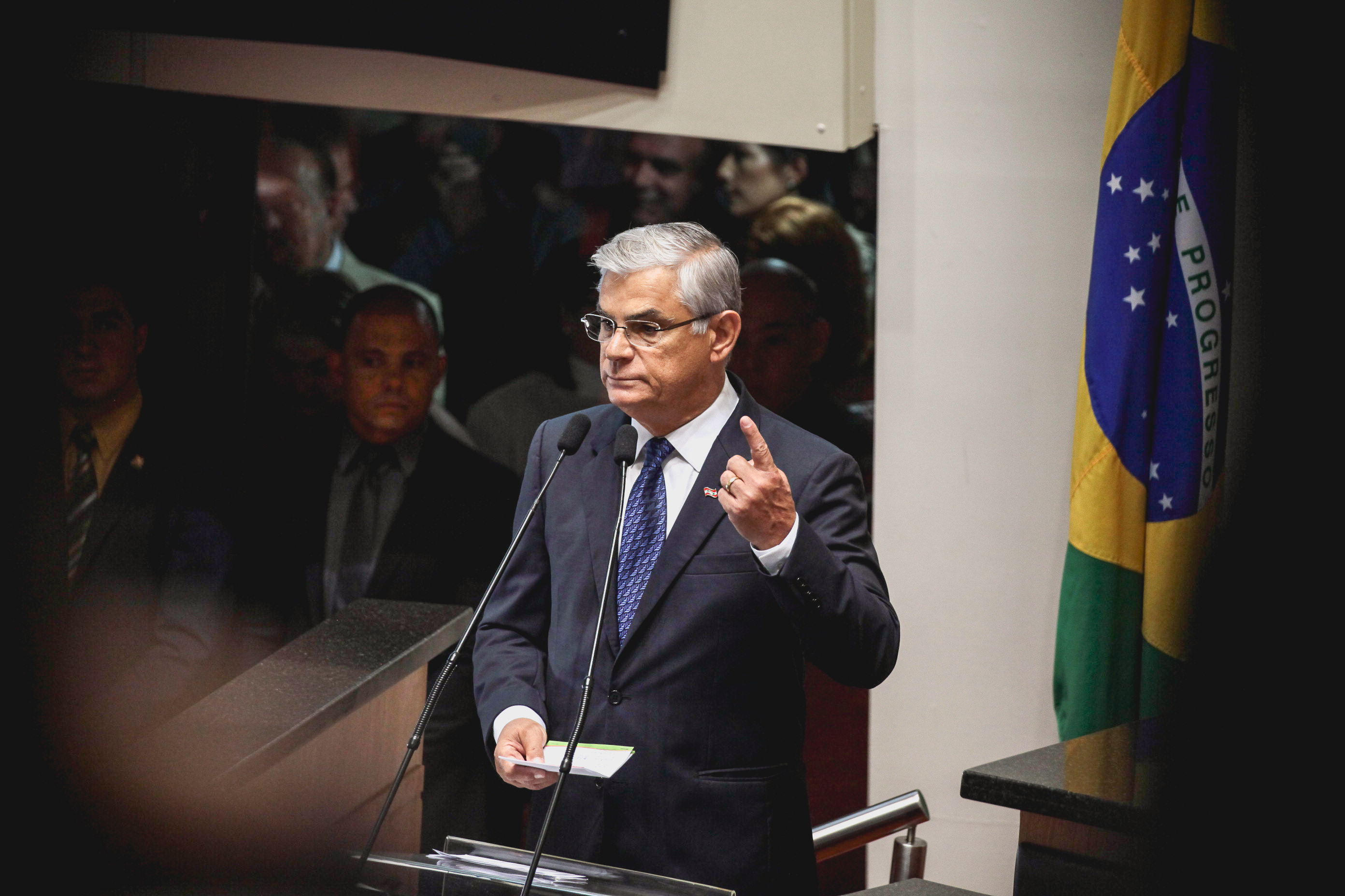 Posse do Governador do Estado Eduardo Pinho Moreira.