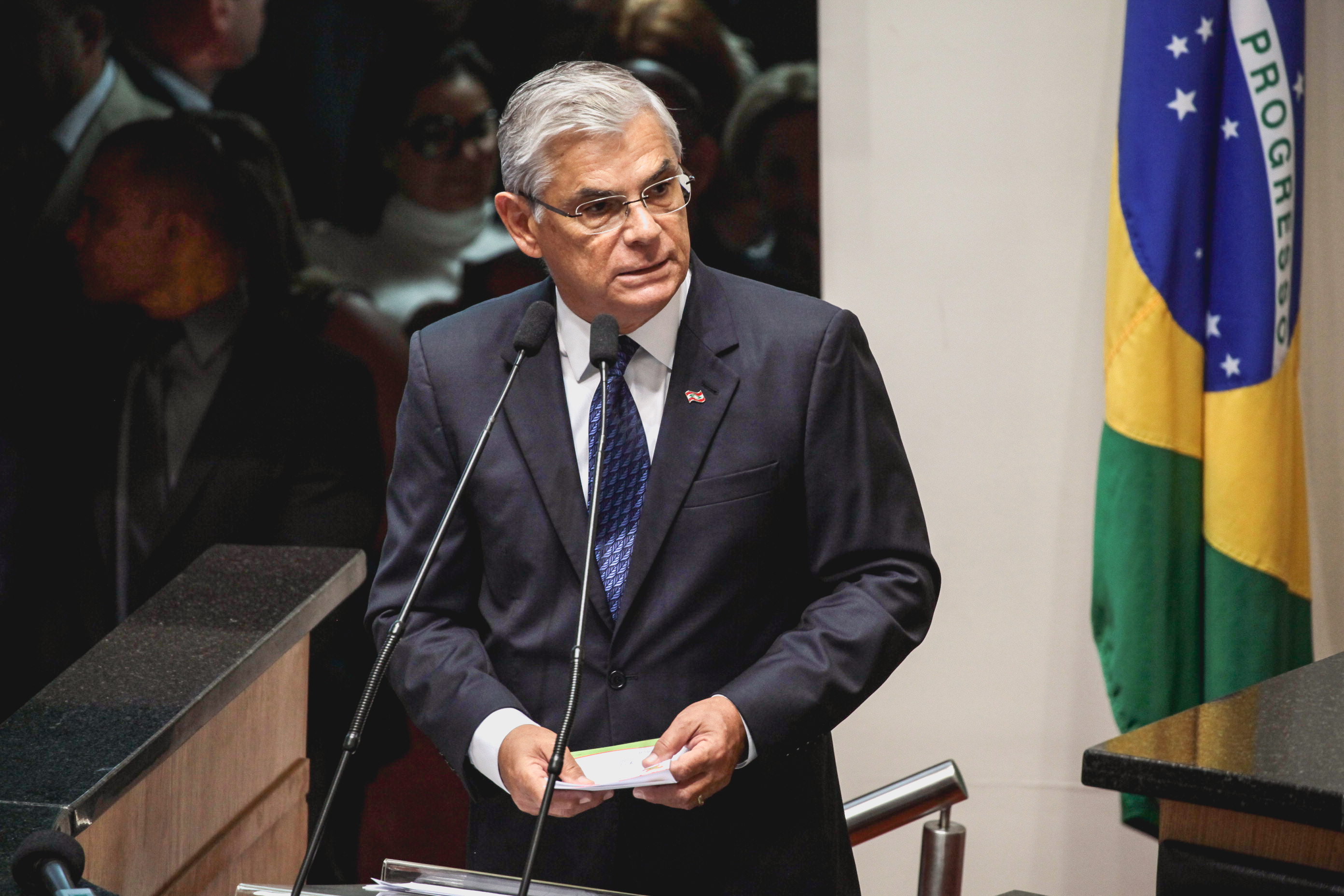 Posse do Governador do Estado Eduardo Pinho Moreira.