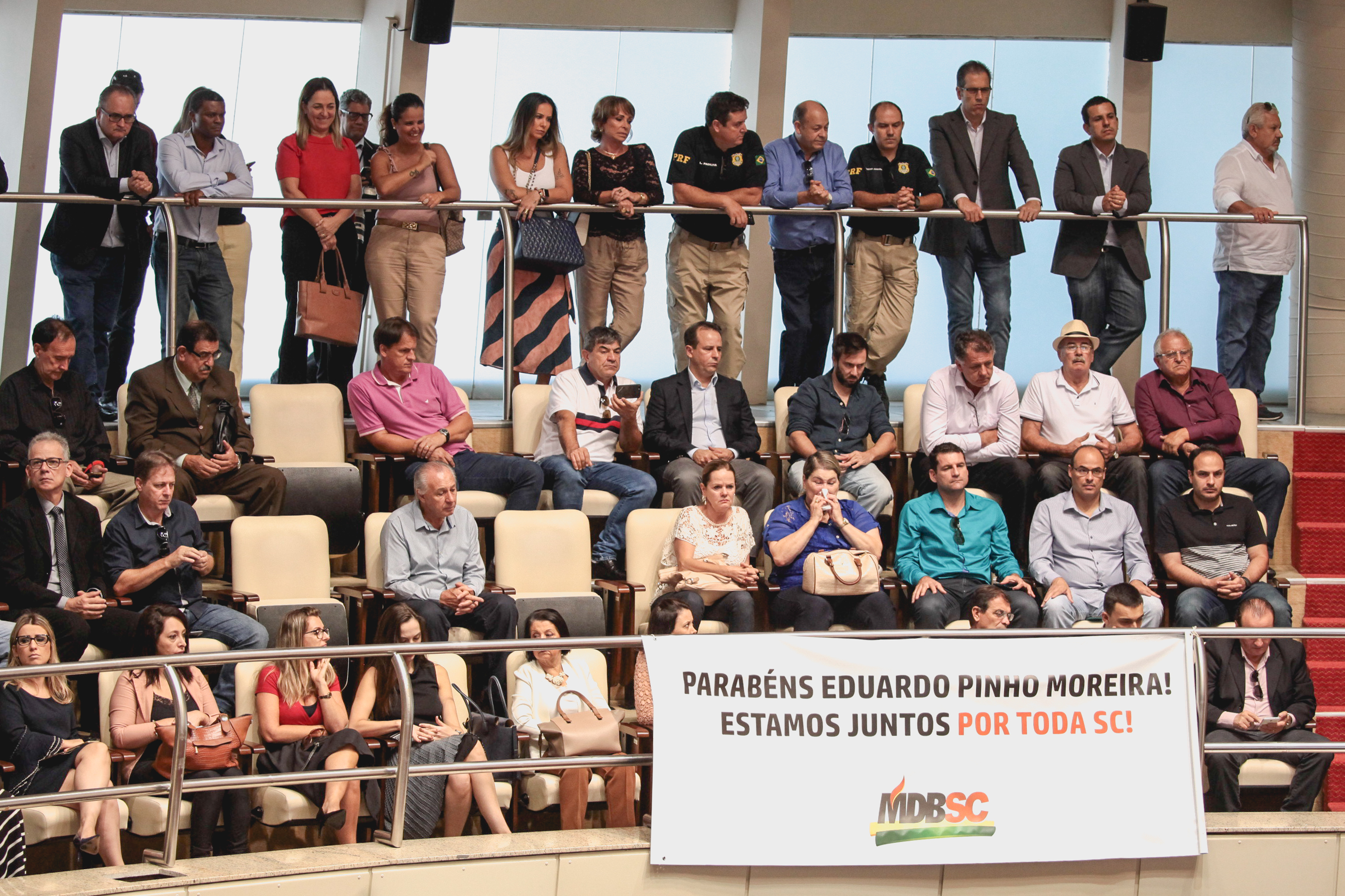 Posse do Governador do Estado Eduardo Pinho Moreira.