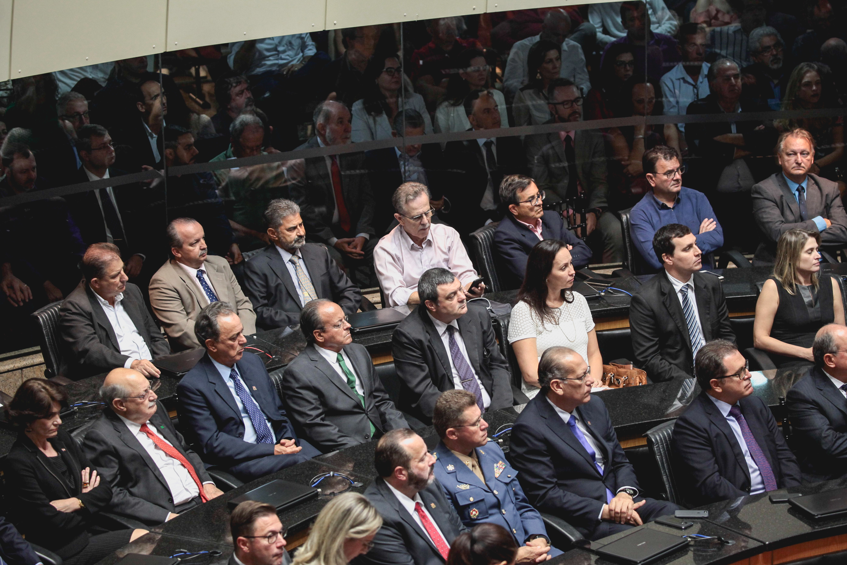 Posse do Governador do Estado Eduardo Pinho Moreira.