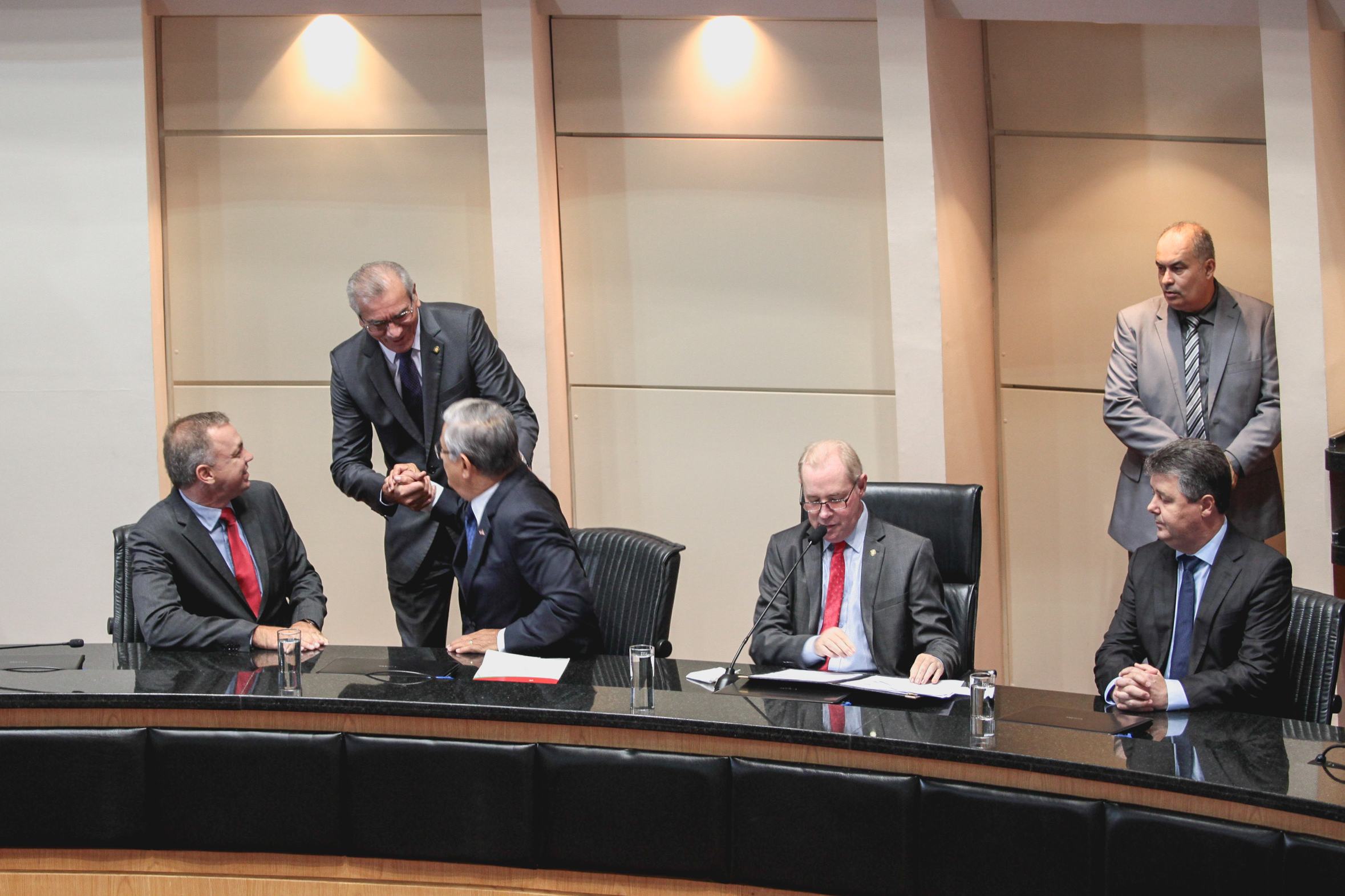 Posse do Governador do Estado Eduardo Pinho Moreira.
