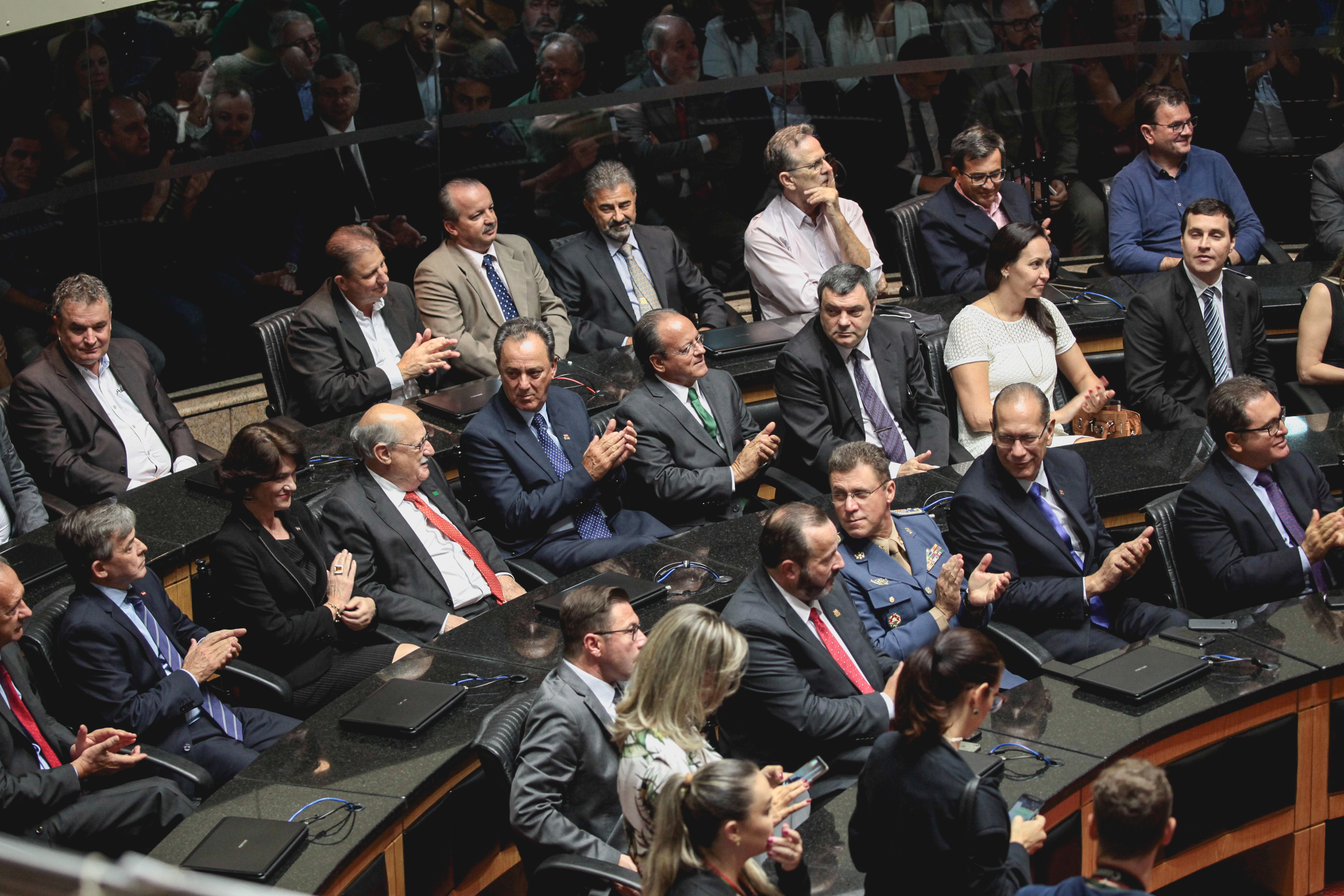 Posse do Governador do Estado Eduardo Pinho Moreira.