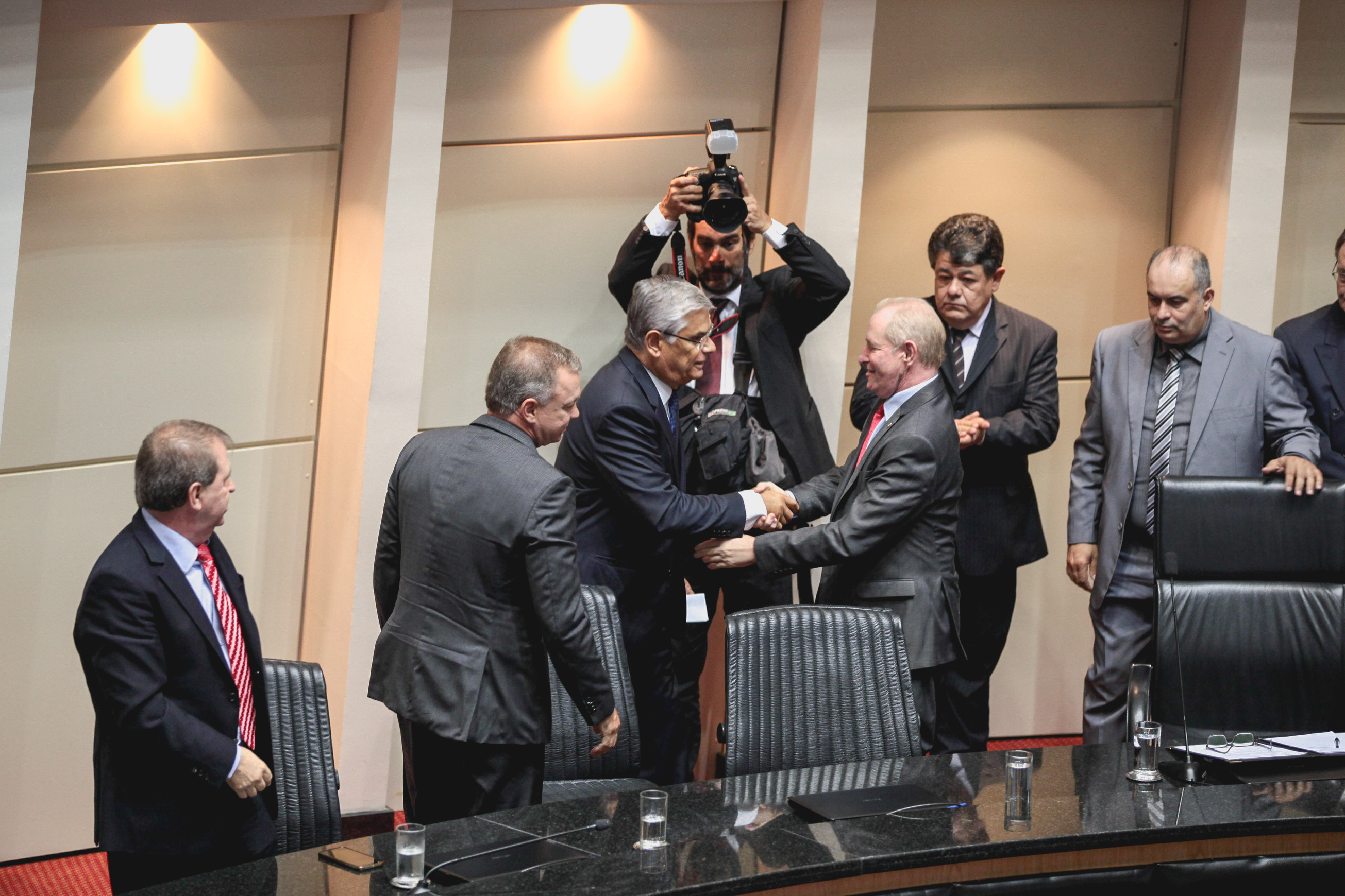 Posse do Governador do Estado Eduardo Pinho Moreira.