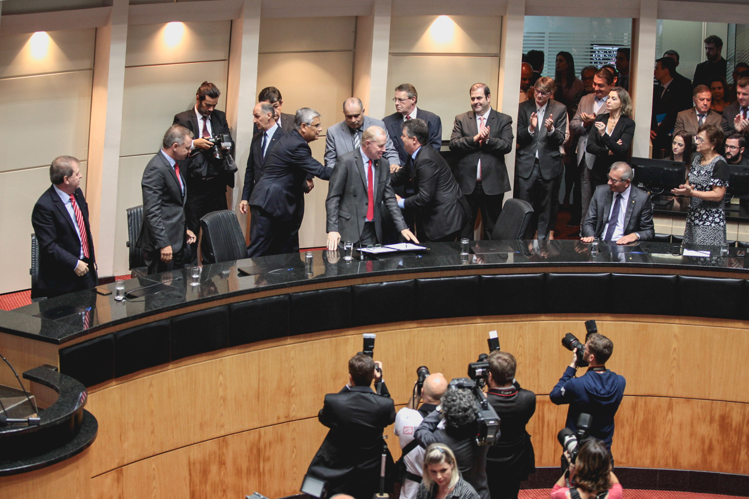 Posse do Governador do Estado Eduardo Pinho Moreira.