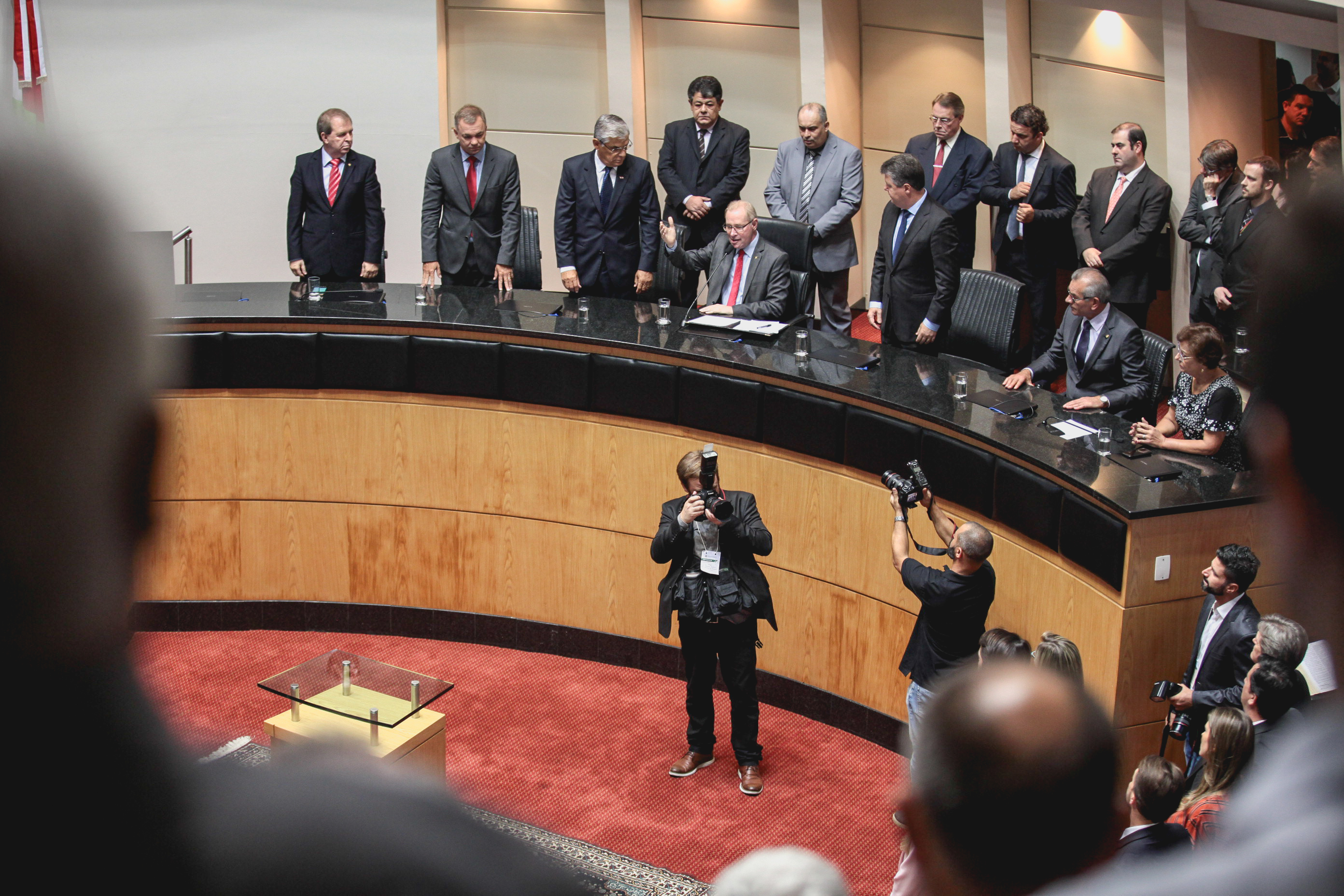 Posse do Governador do Estado Eduardo Pinho Moreira.