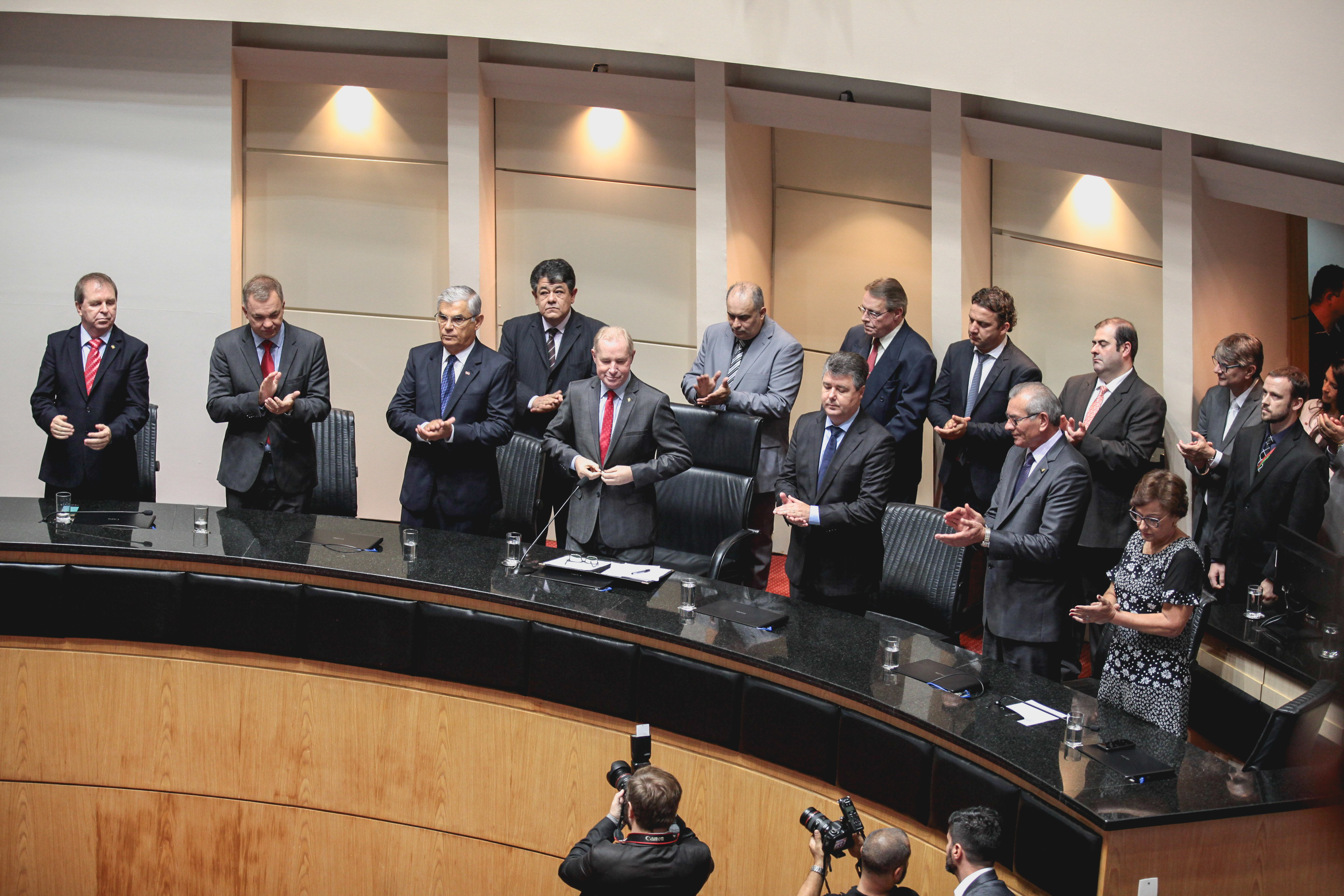 Posse do Governador do Estado Eduardo Pinho Moreira.