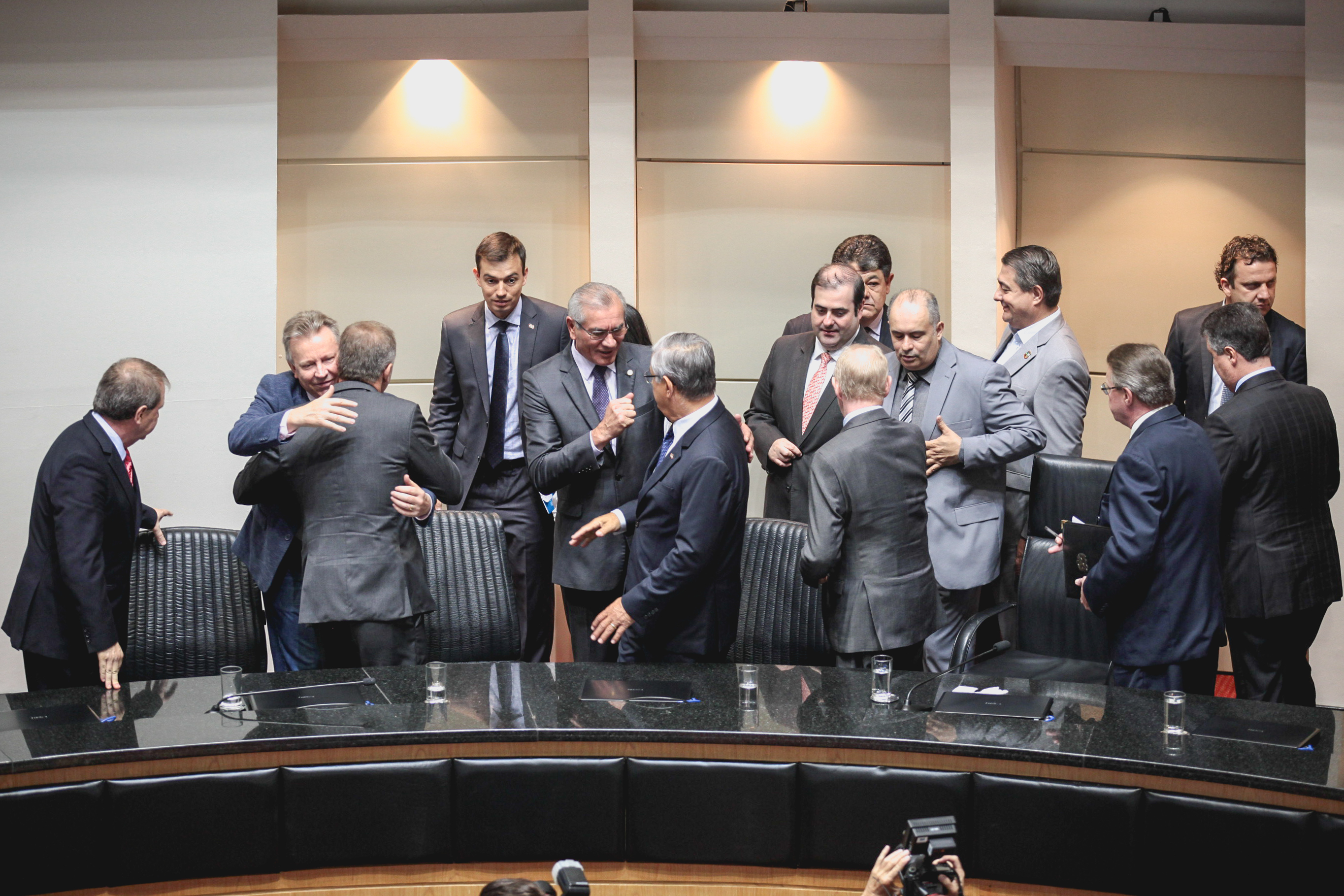 Posse do Governador do Estado Eduardo Pinho Moreira.