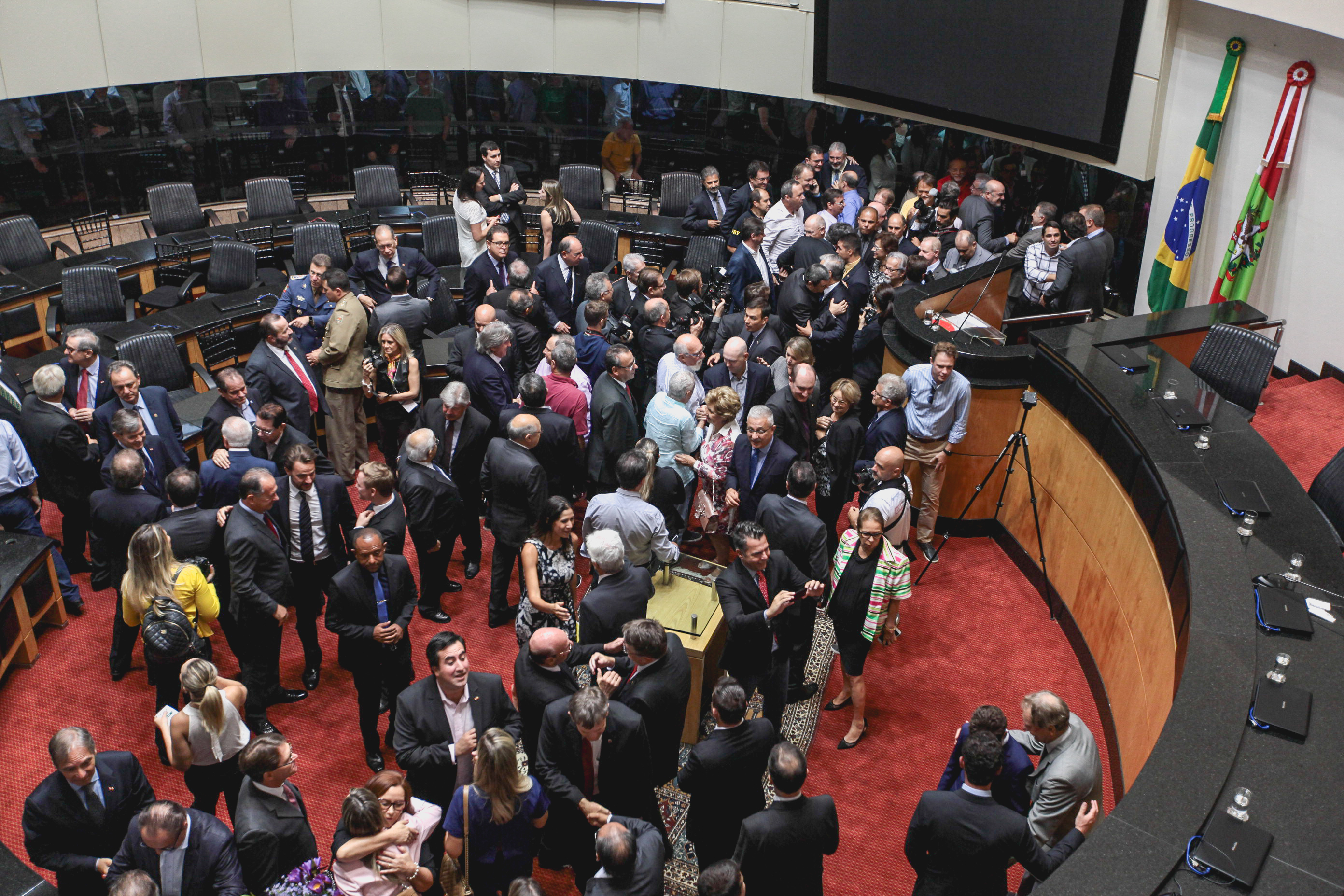 Posse do Governador do Estado Eduardo Pinho Moreira.