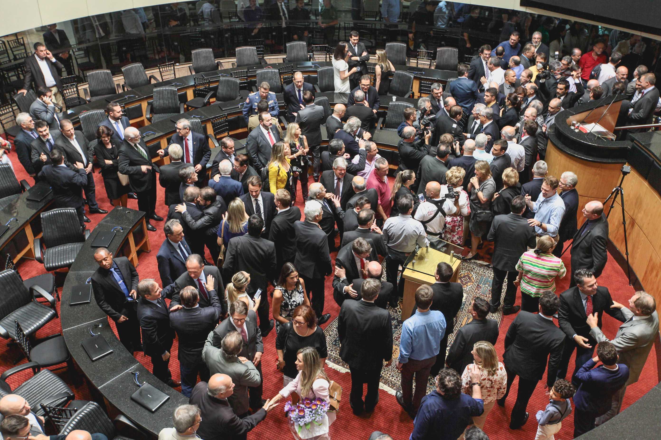 Posse do Governador do Estado Eduardo Pinho Moreira.