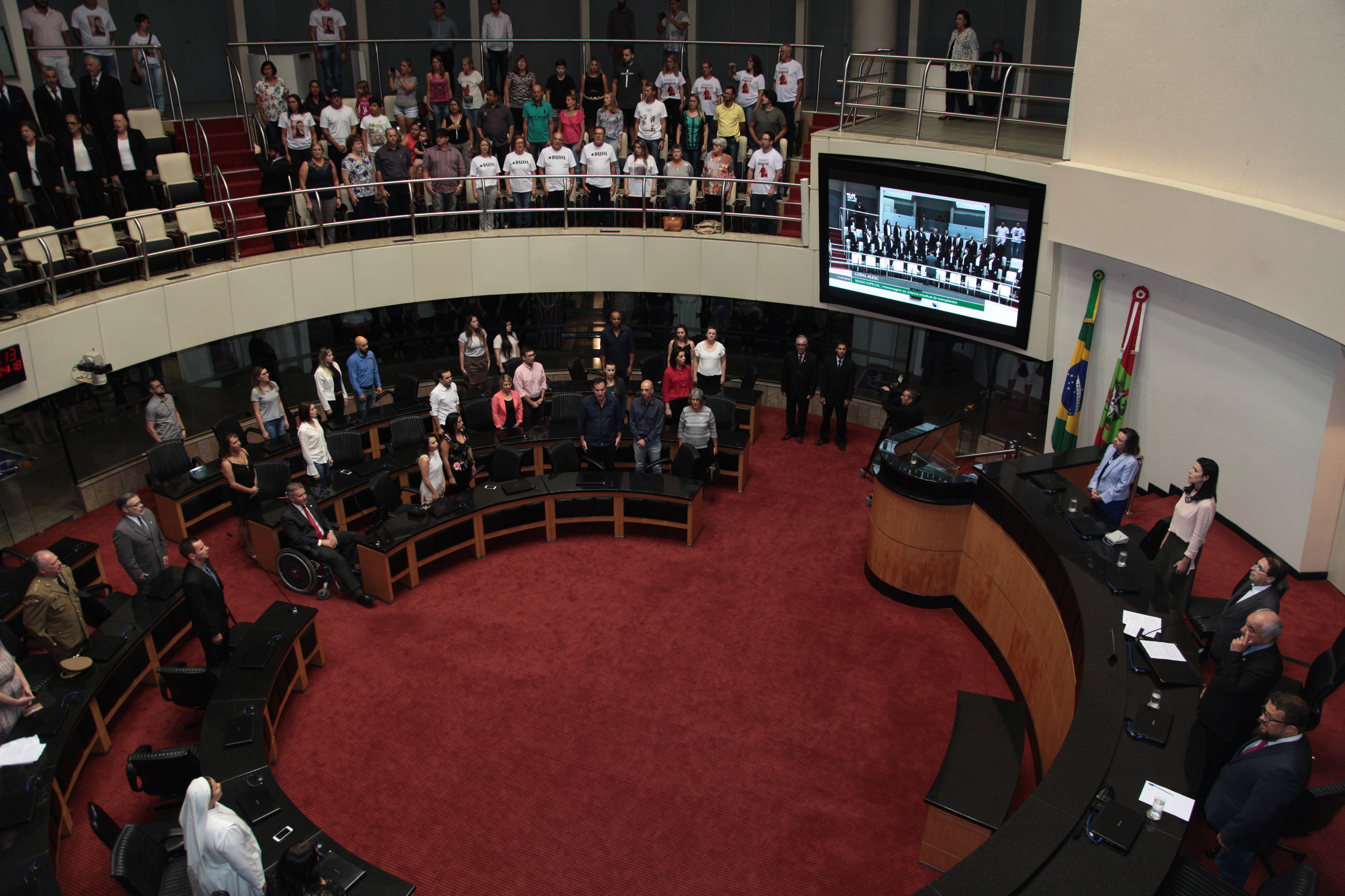 Homenagem ao Sistema Estadual de Transplantes de Santa Catarina