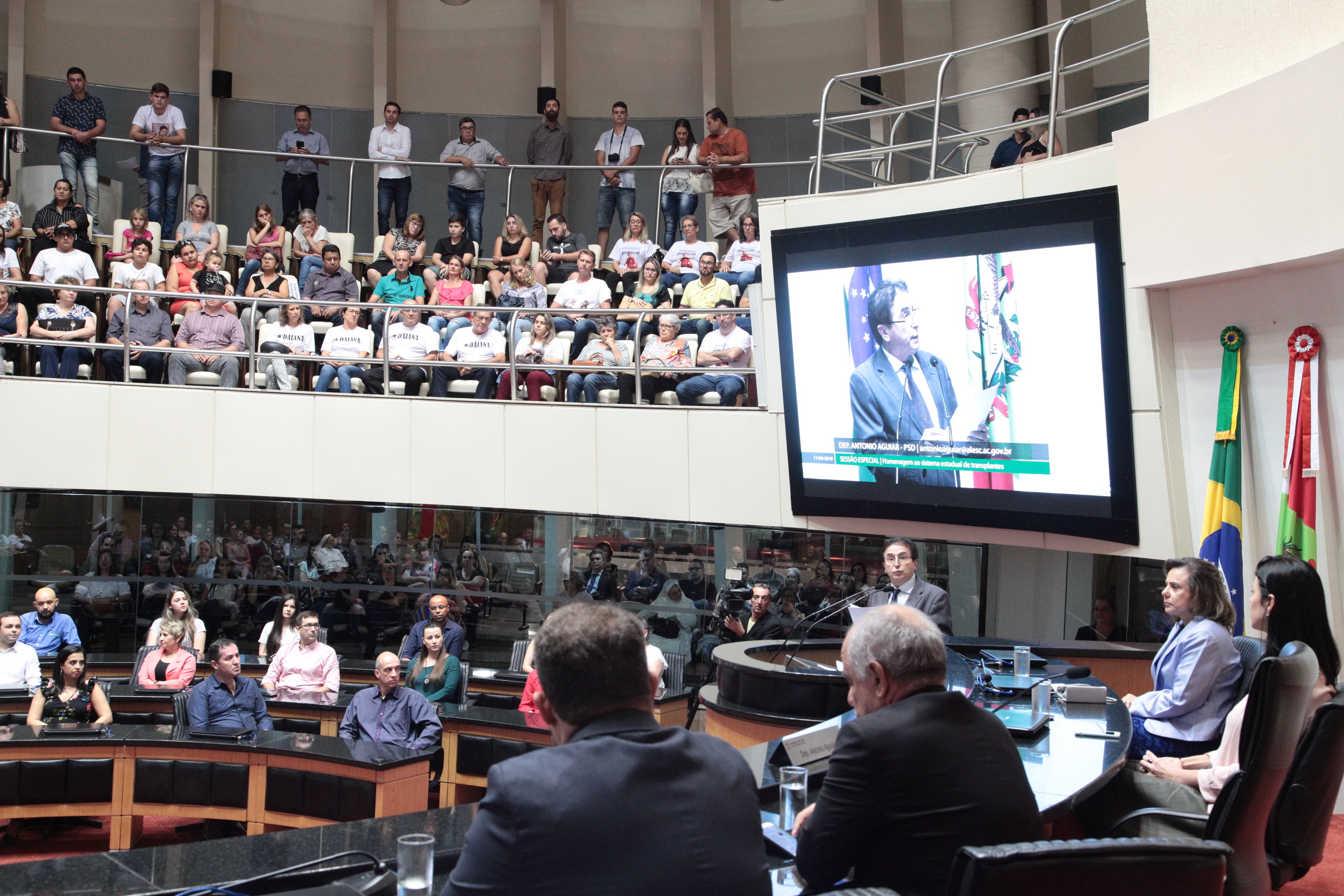 Homenagem ao Sistema Estadual de Transplantes de Santa Catarina
