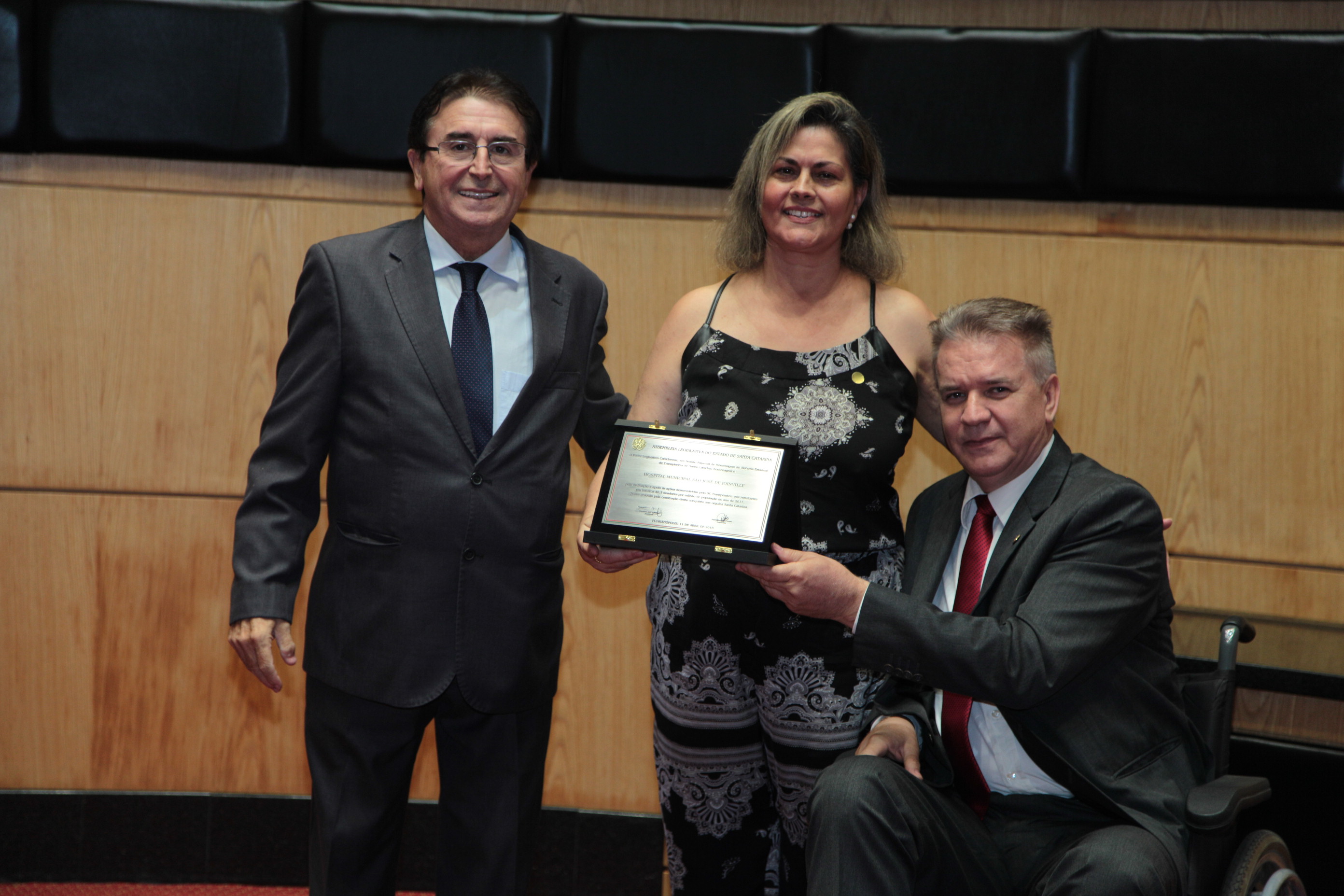 Homenagem ao Sistema Estadual de Transplantes de Santa Catarina
