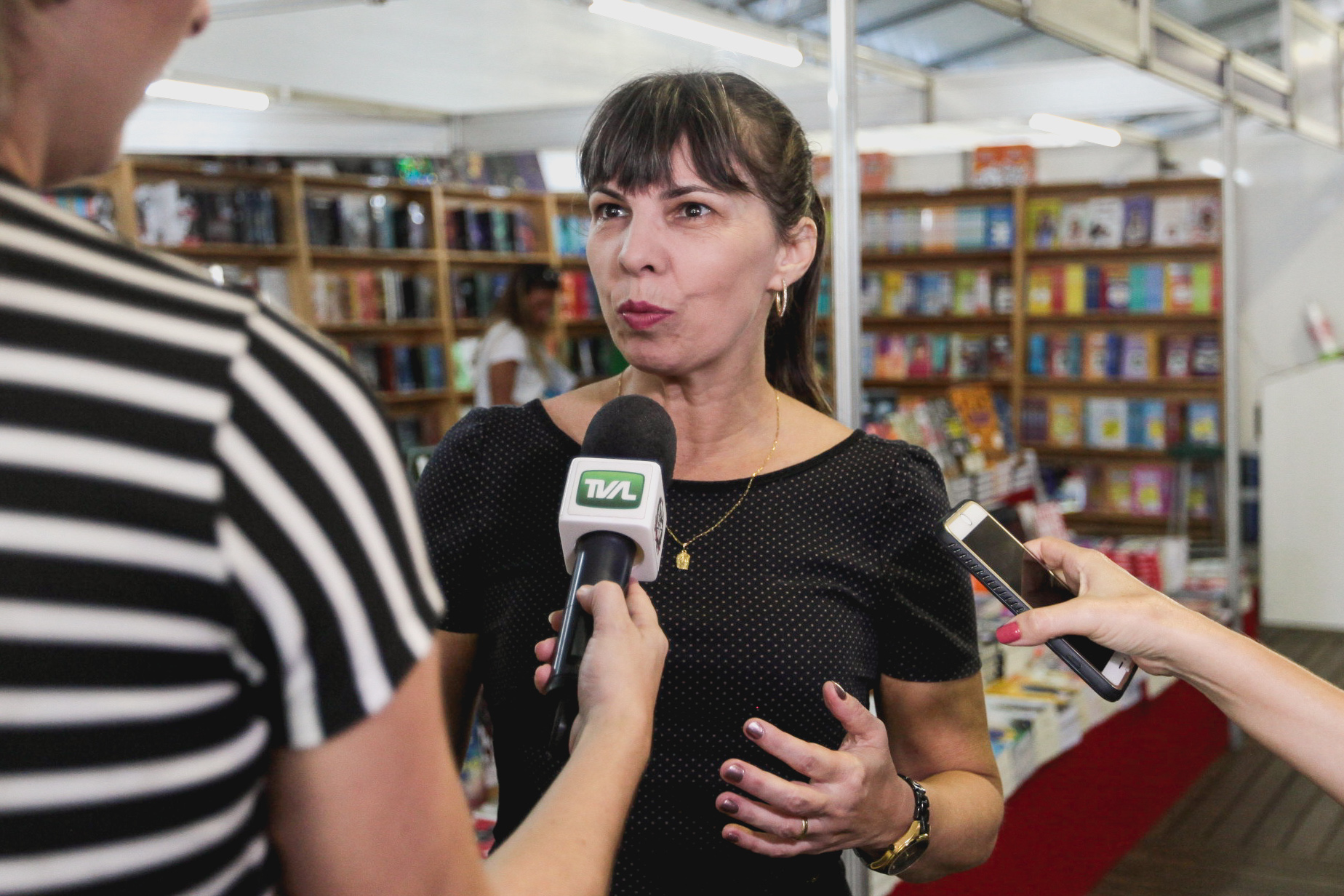 Irene Rios, presidente da Câmara Catarinense do Livro. 11ª Feira Catarinense do Livro.