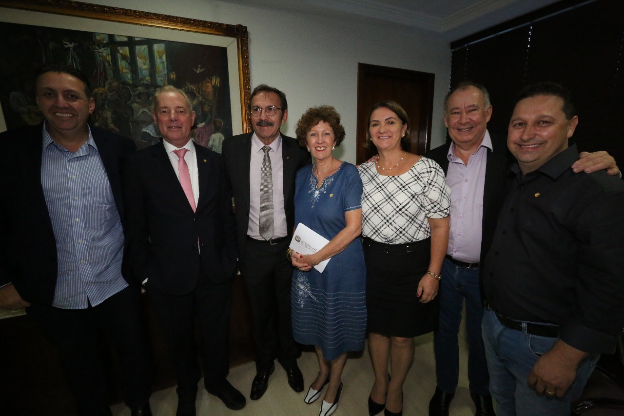 Presidente da Alesc, Deputado Aldo Schneider (MDB) Recebe Nova Diretoria da Federação das Apaes. Foto: Guto Kuerten / Agência AL