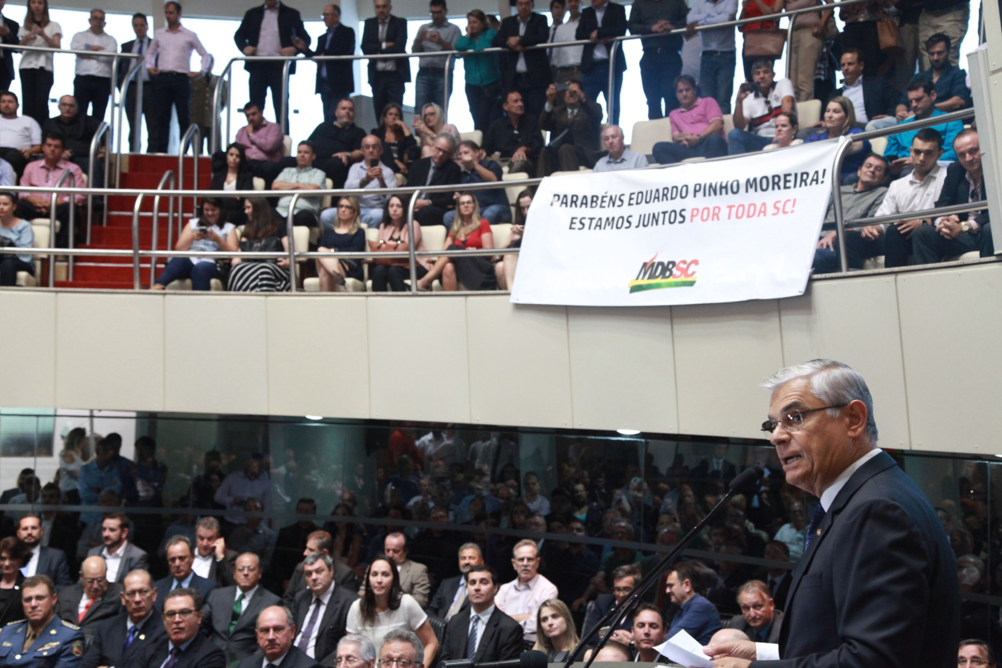Solenidade de posse de Eduardo Pinho Moreira como governador