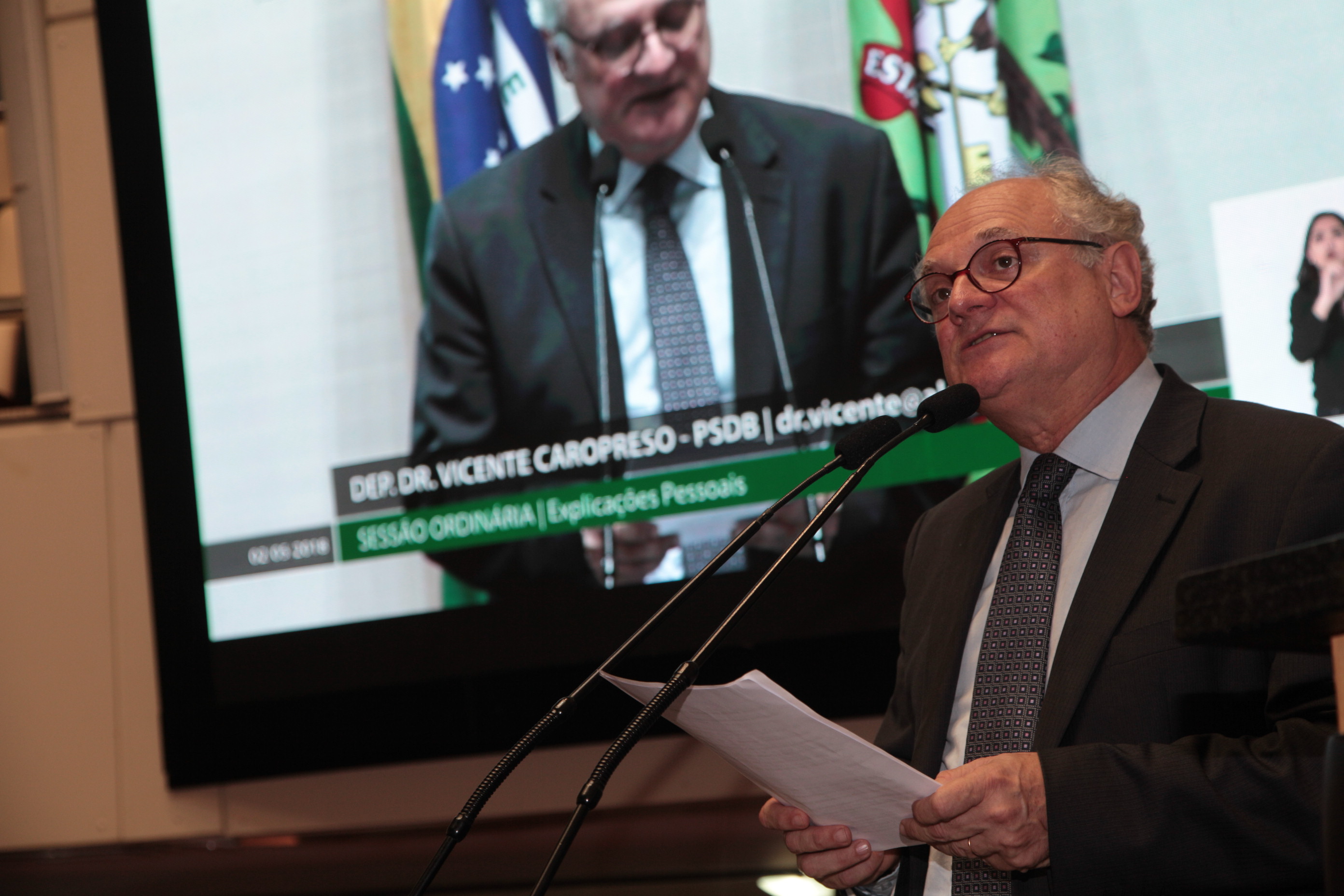 Sessão Plenária - Deputado Vicente Caropreso (PSDB)