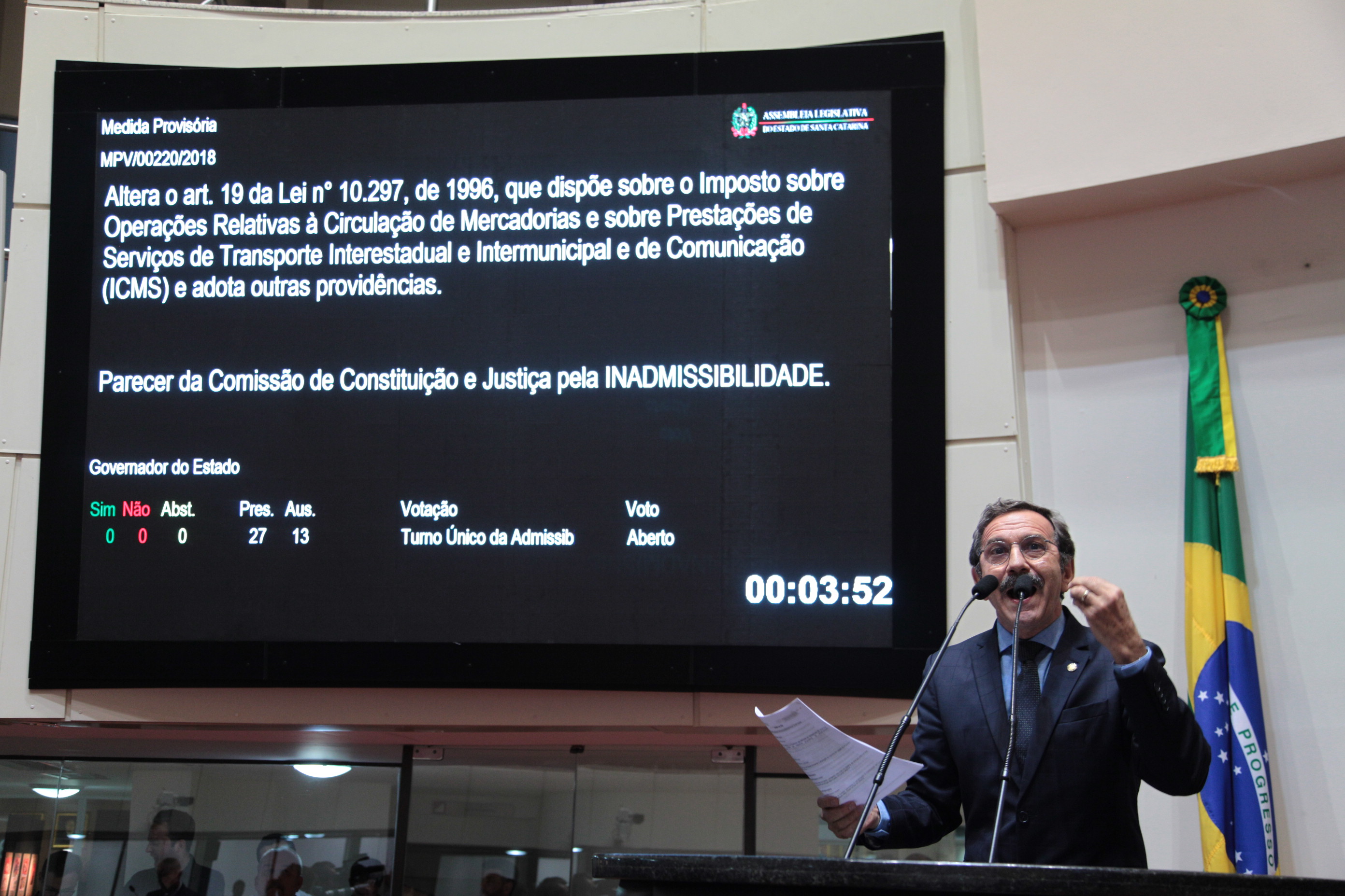 Sessão Ordinária - tarde. Foto: Solon Soares / Agência AL - Deputado Serafim Venzon (PSDB)