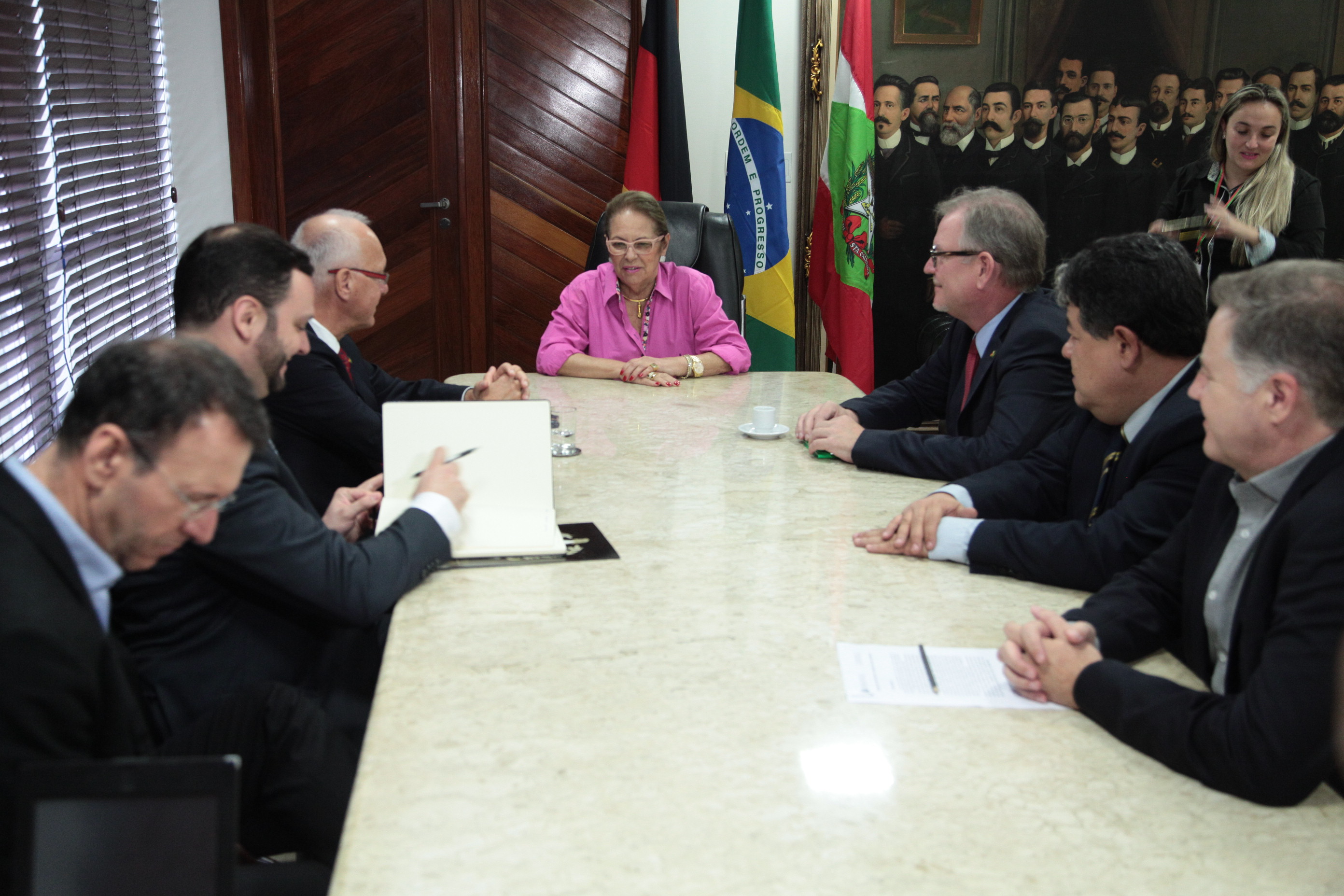Visita do Embaixador da Alemanha, George Wistschel'