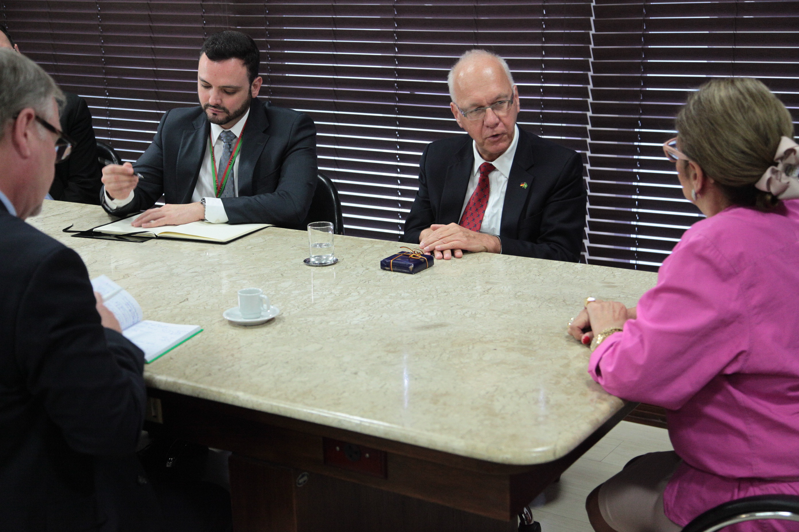 Visita do Embaixador da Alemanha, George Wistschel