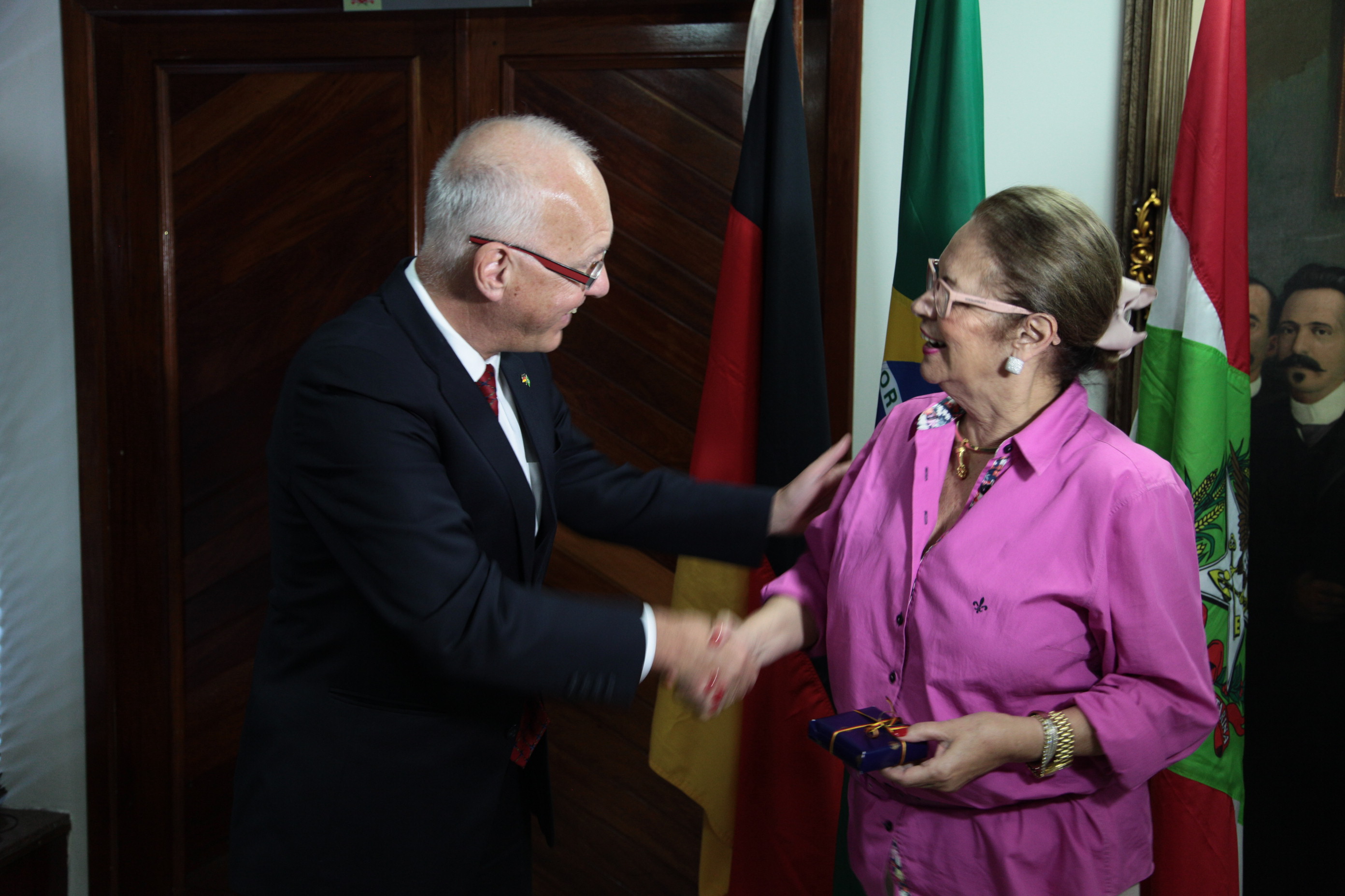 Visita do Embaixador da Alemanha, George Wistschel