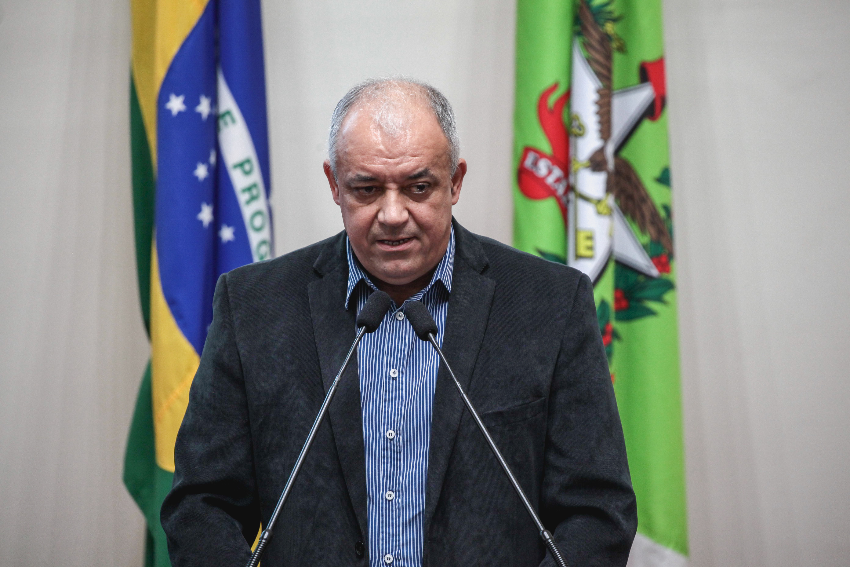 Nadir Baú da Silva, prefeito de Tangará. Sessão Ordinária.