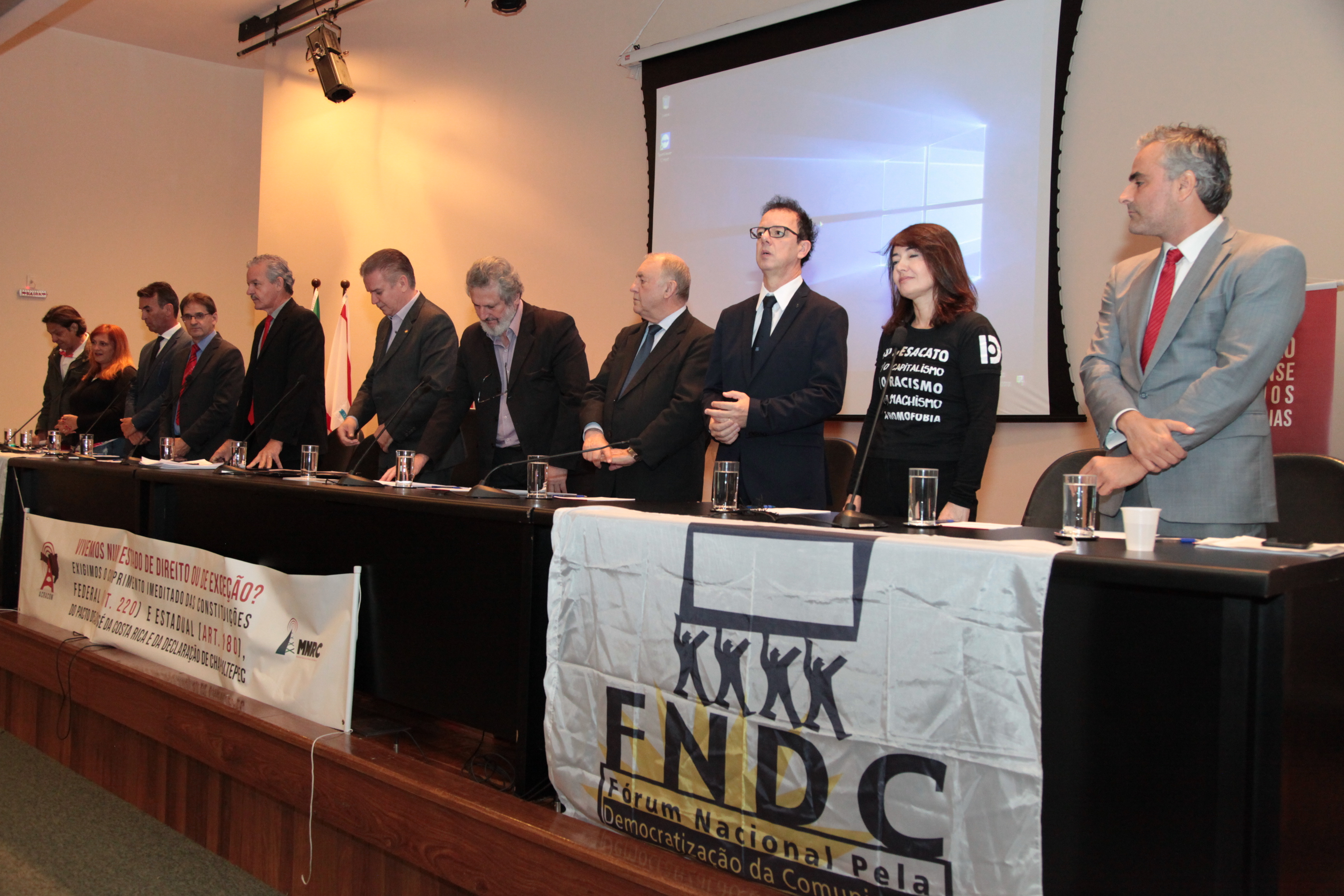 Audiência Pública sobre A decisão: 916/2017, do TCE/SC, que impede a administração pública de contratar com entidades detentoras de autorização para execução do serviço de radiofusão comunitária. Foto: Eduardo Guedes de Oliveira / Agência AL