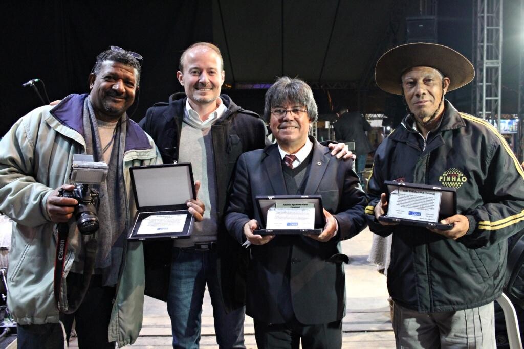 Deputado Gabriel Ribeiro participou da abertura da festa, na última sexta-feira, em Lages