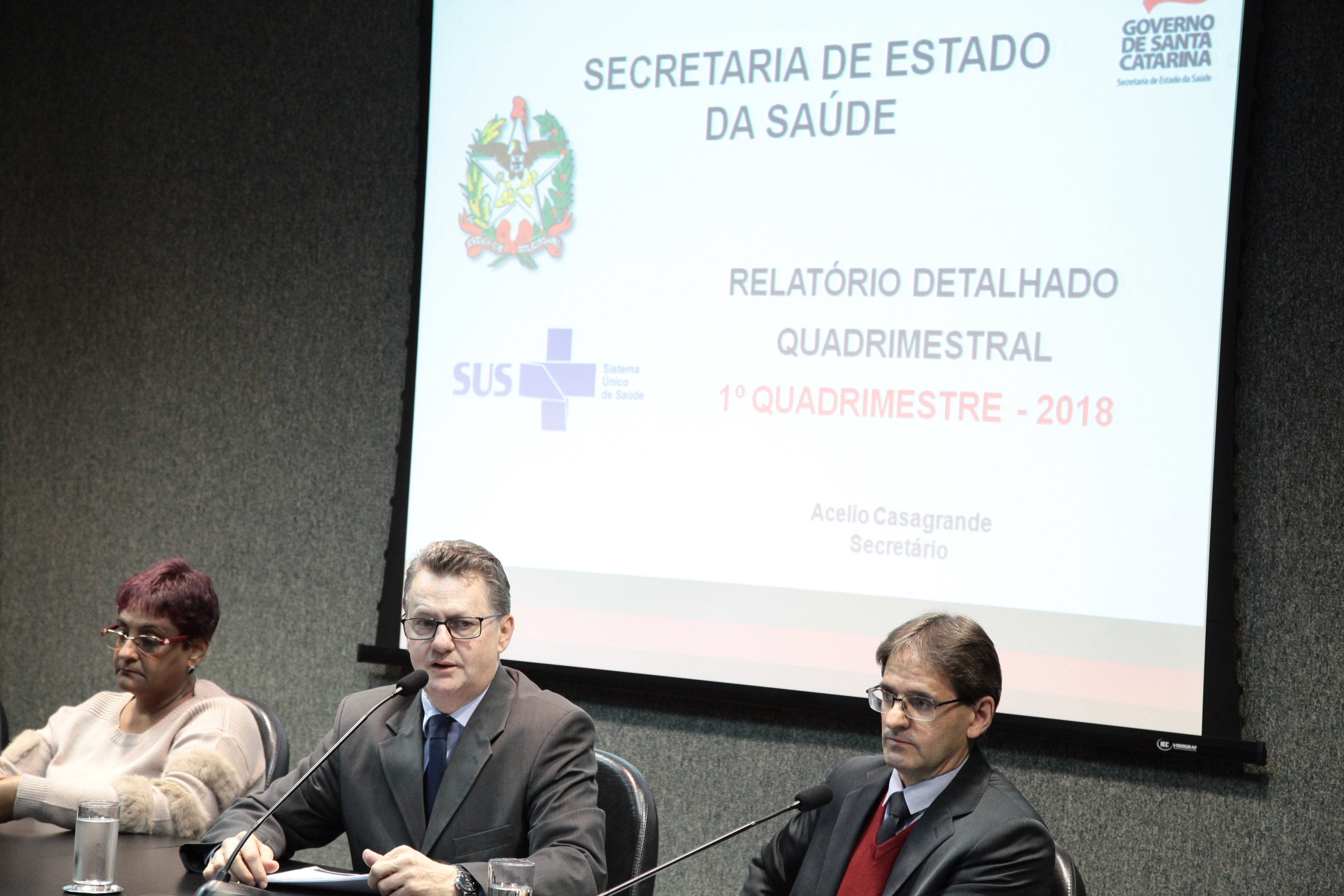 Audiência Publica Prestação de Contas do 1º quadrimestre de 2018 da Secretaria de Saúde