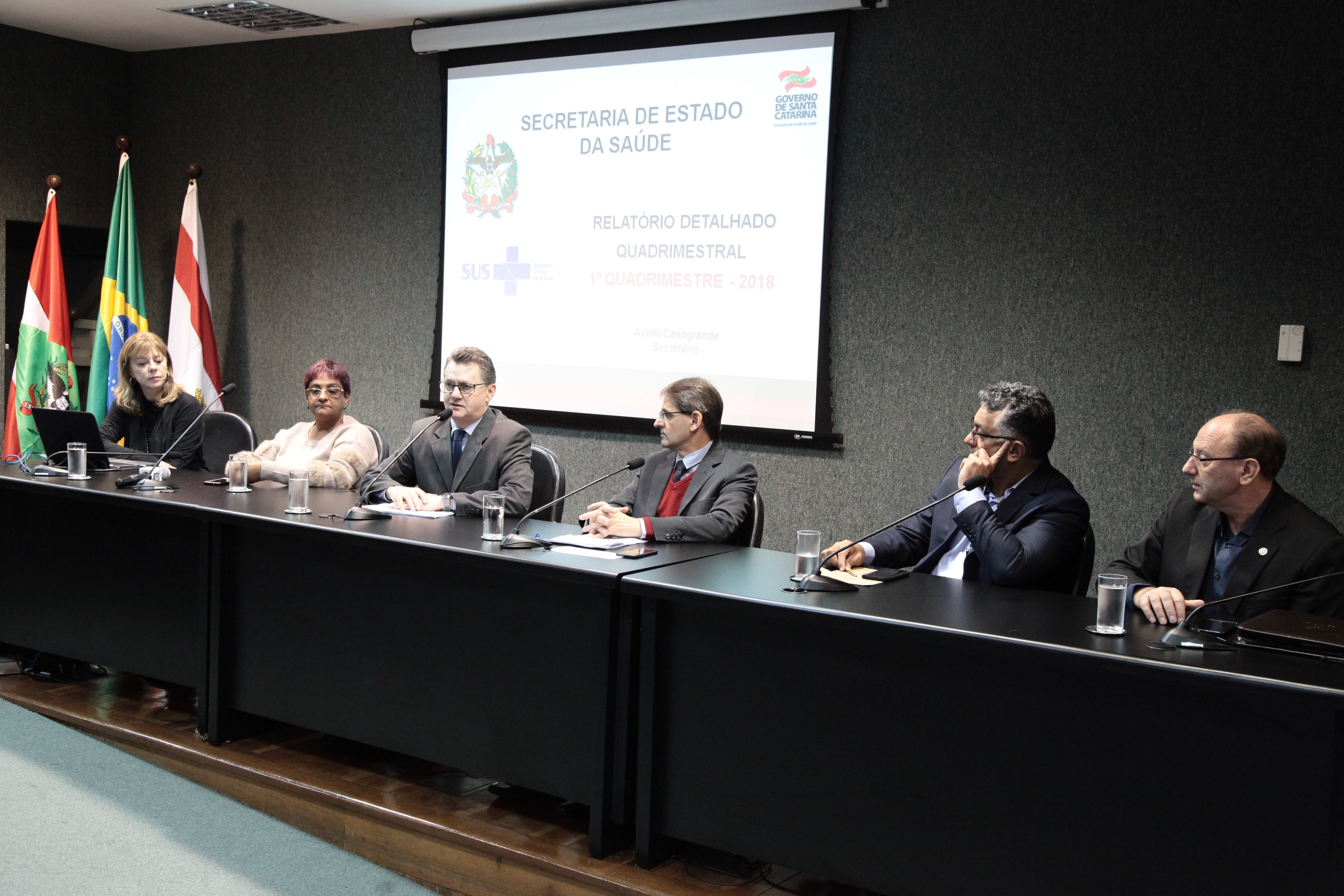Audiência Publica Prestação de Contas do 1º quadrimestre de 2018 da Secretaria de Saúde