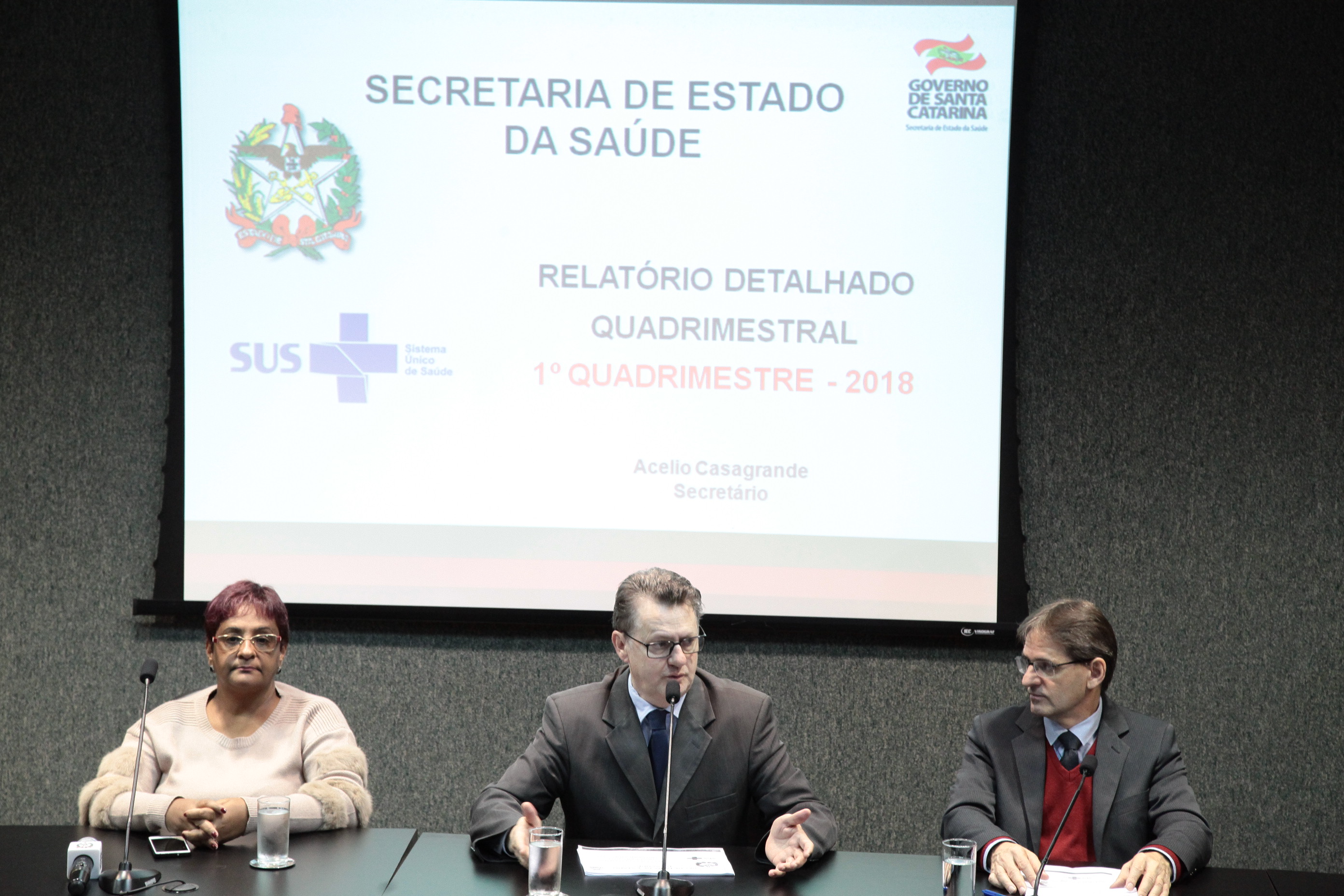 Audiência Publica Prestação de Contas do 1º quadrimestre de 2018 da Secretaria de Saúde