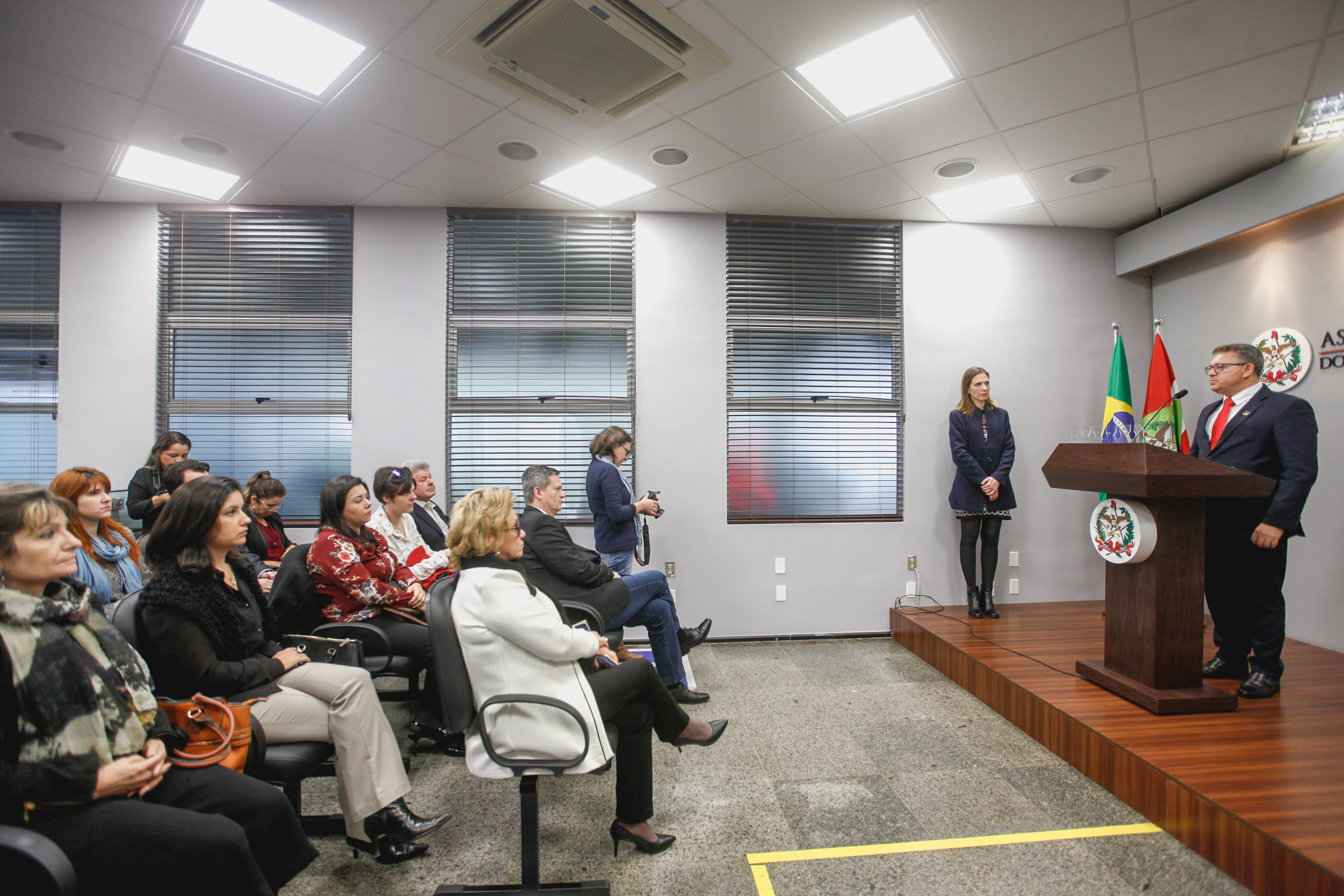 Itelvino Schinaider, presidente da Fecontesc. Lançamento do Edital da 8ª Edição da Certificação de Responsabilidade Social.