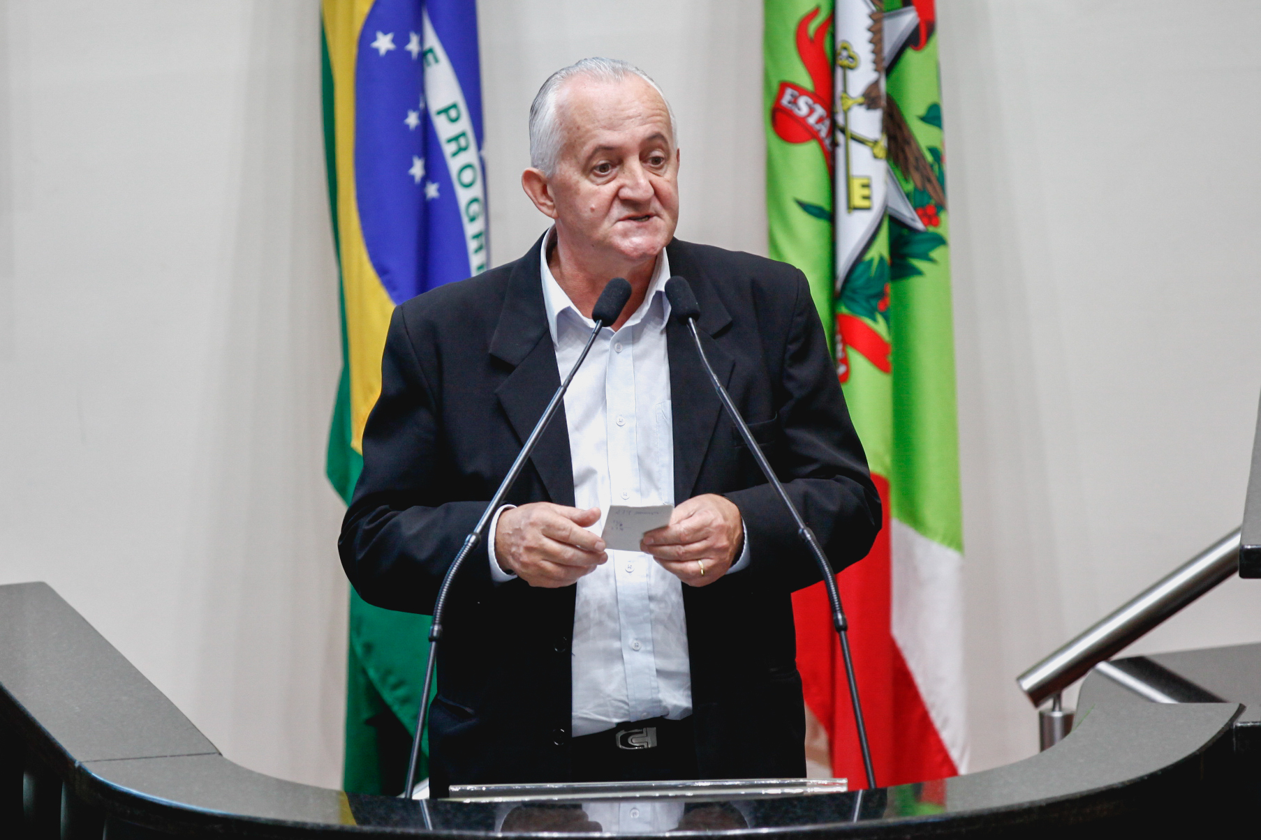 José Walter Dresch, presidente da Federação dos Trabalhadores Rurais Agricultura Familiares de Santa Catarina. Sessão Ordinária.