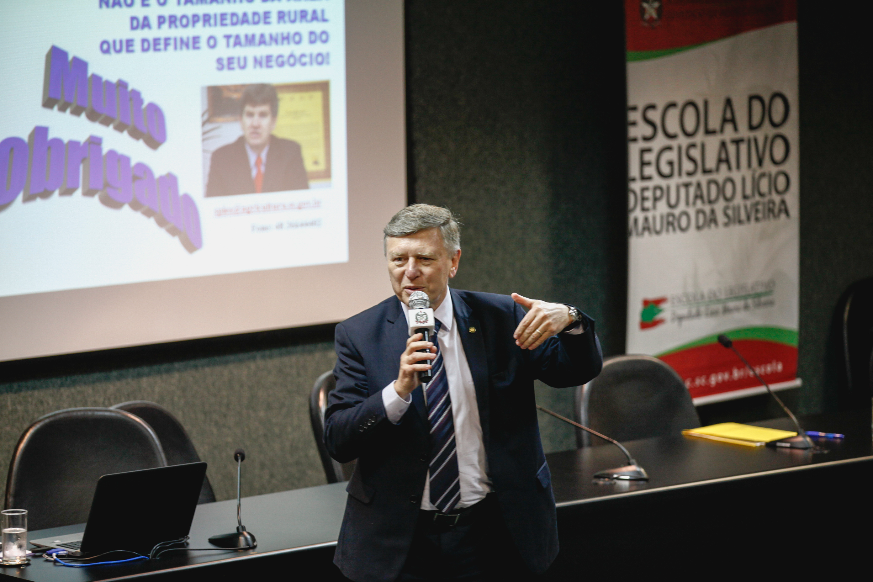 Deputado Milton Hobus (PSD). 1º Seminário Intersetorial sobre Compras Governamentais da Agricultura Familiar.
