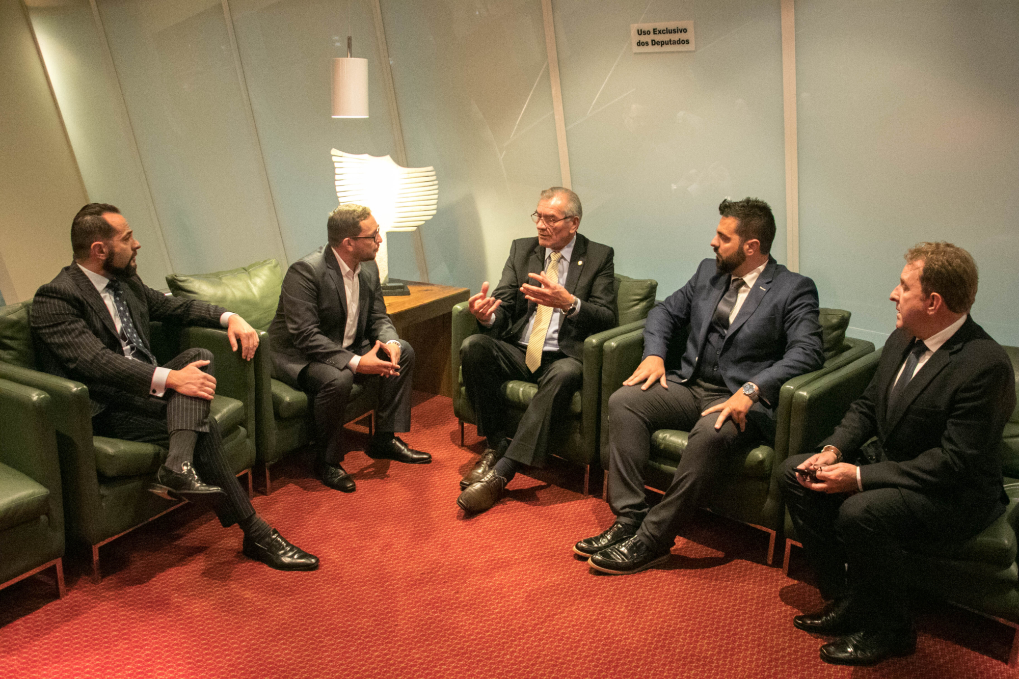 Deputado Valmir Comin e o político grego