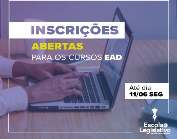 Escola do Legislativo abre novas inscrições para cursos a distância