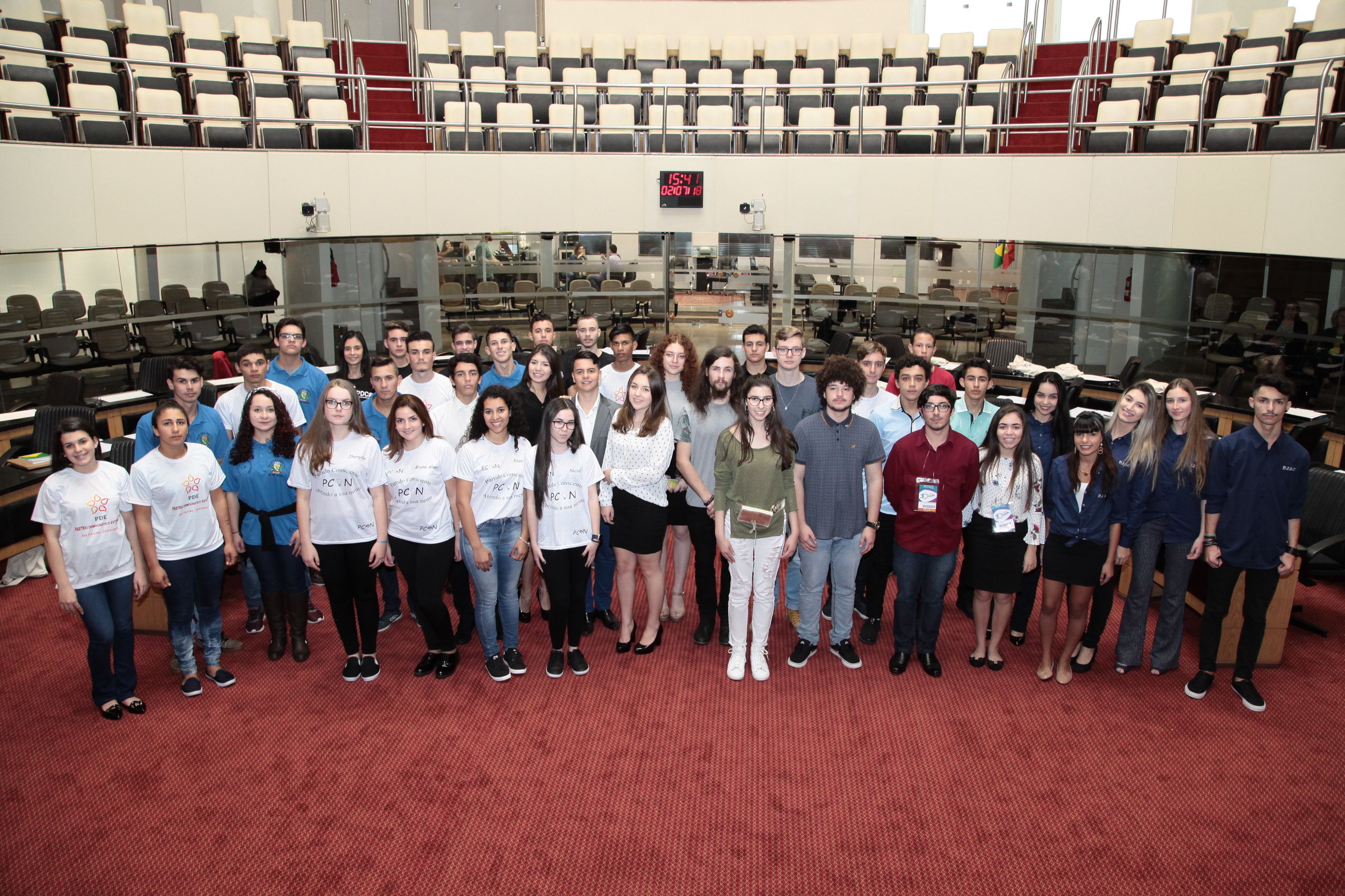 Parlamento Jovem - abertura.