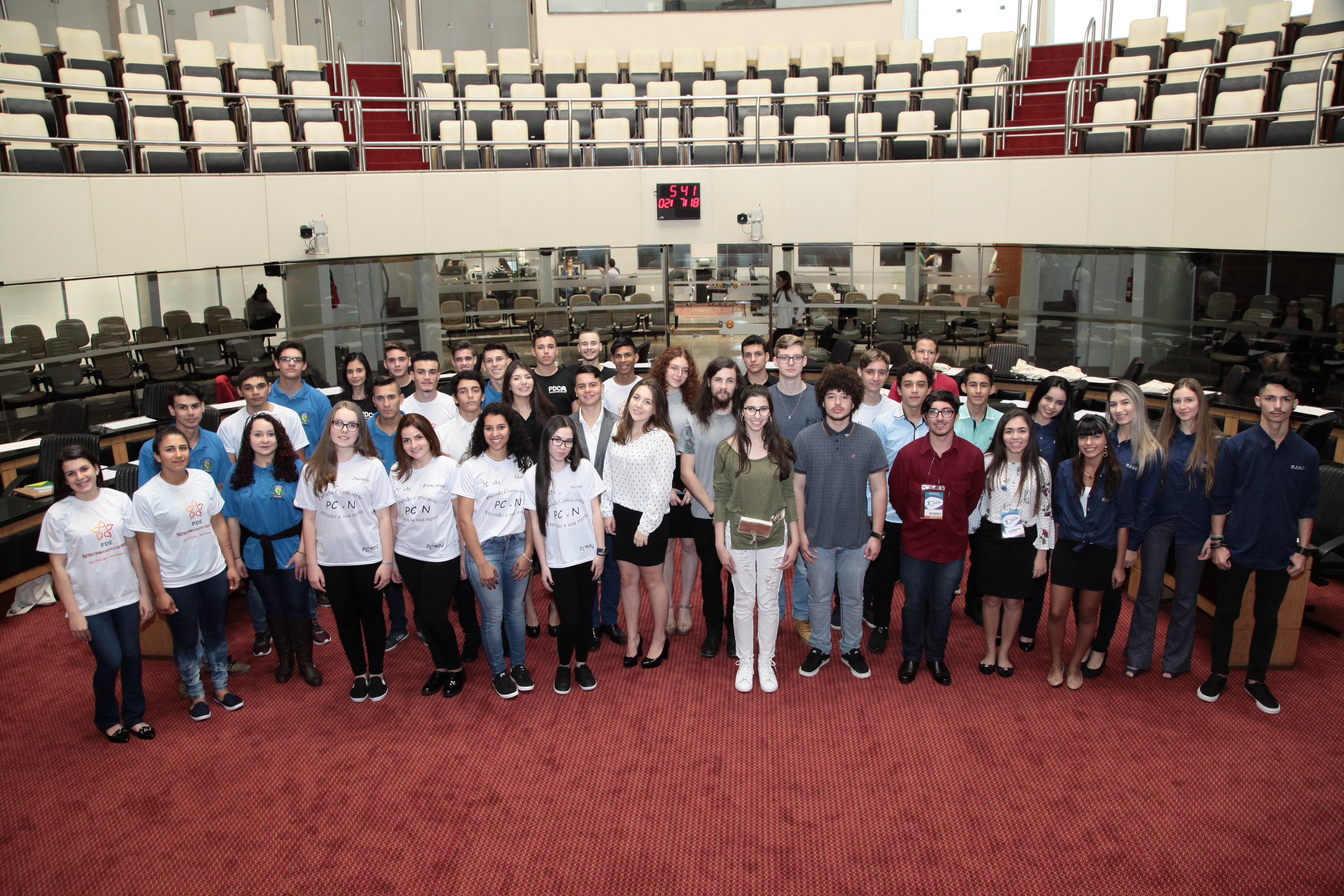 Parlamento Jovem - abertura.