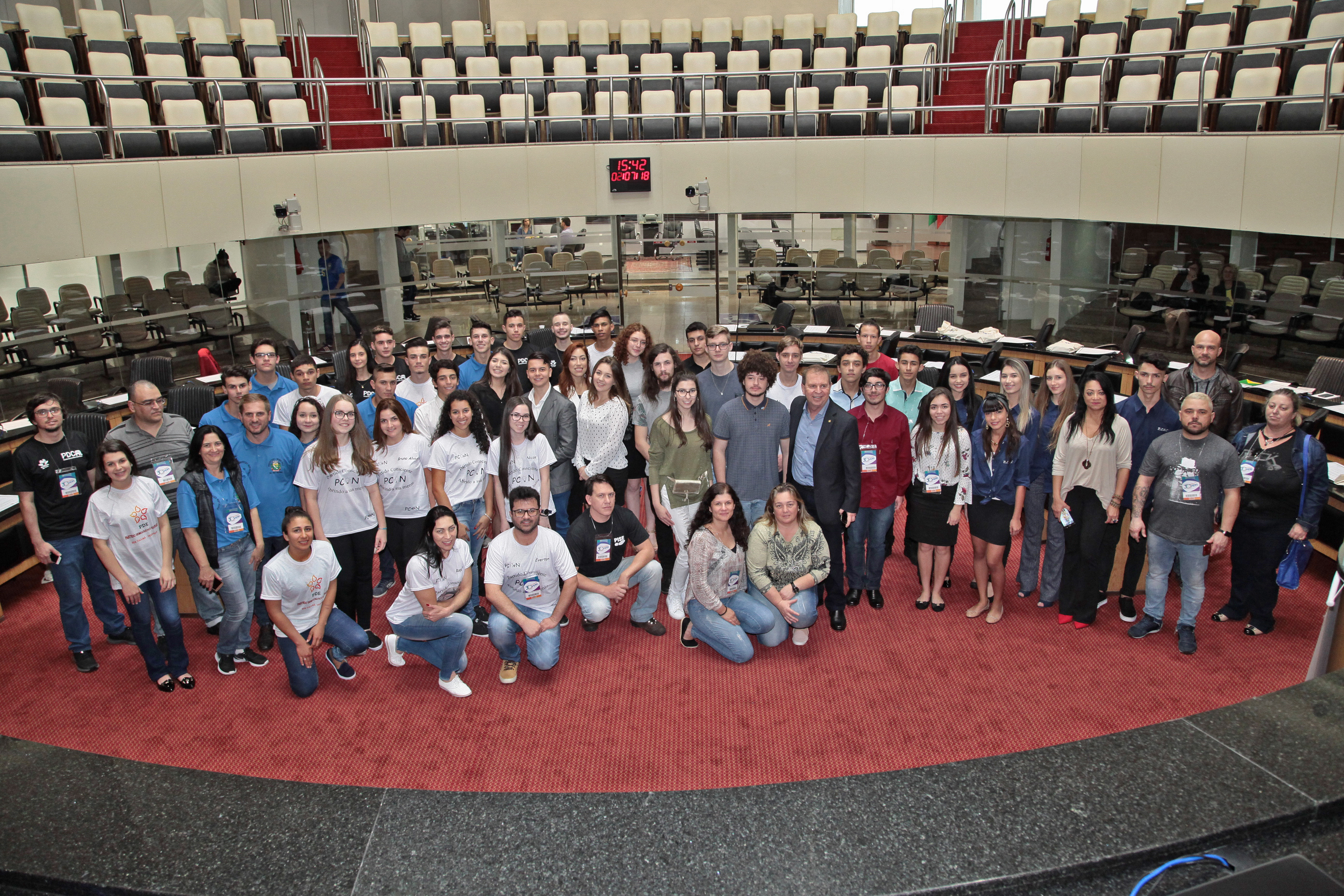Parlamento Jovem - abertura.