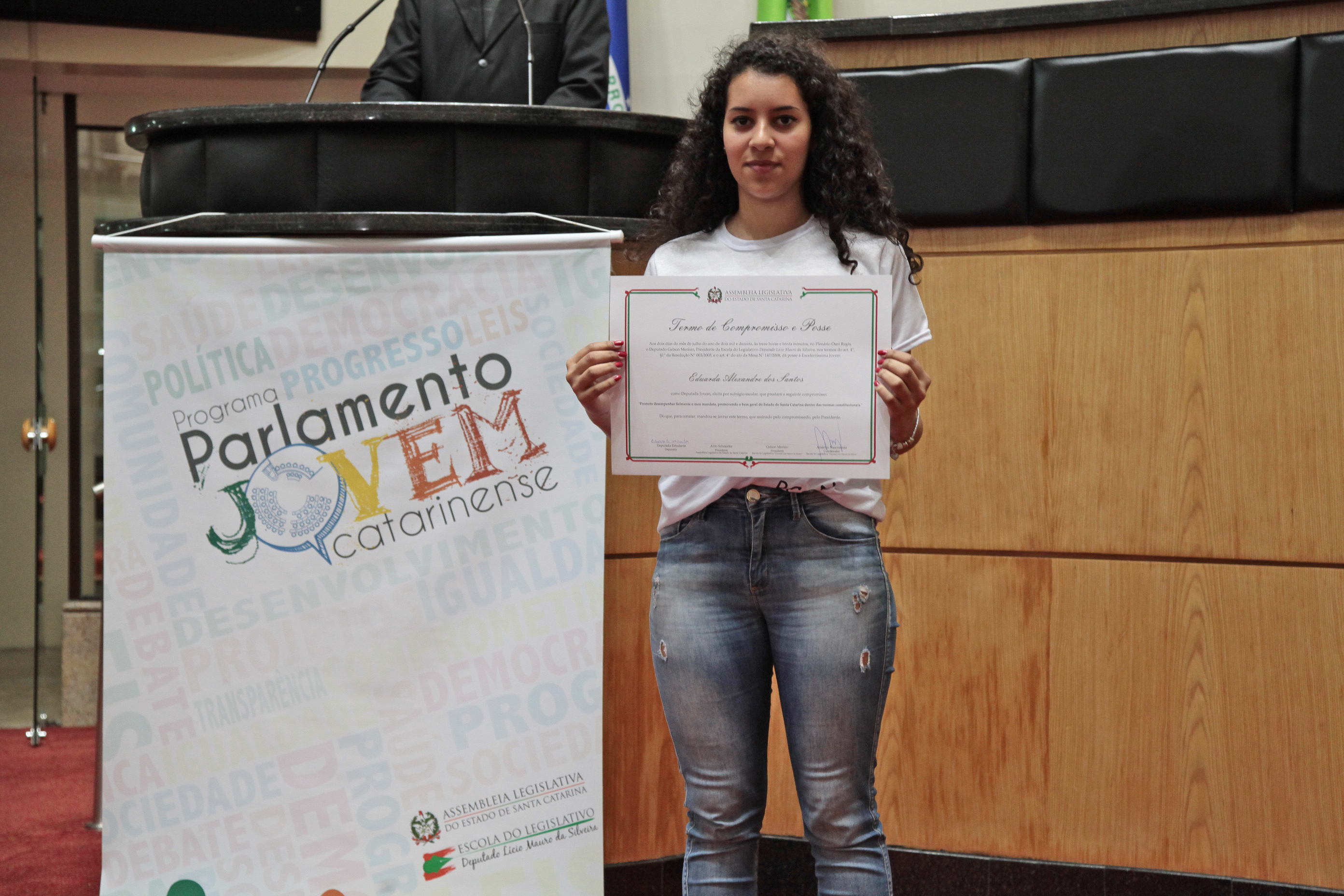 Parlamento Jovem - diplomação.