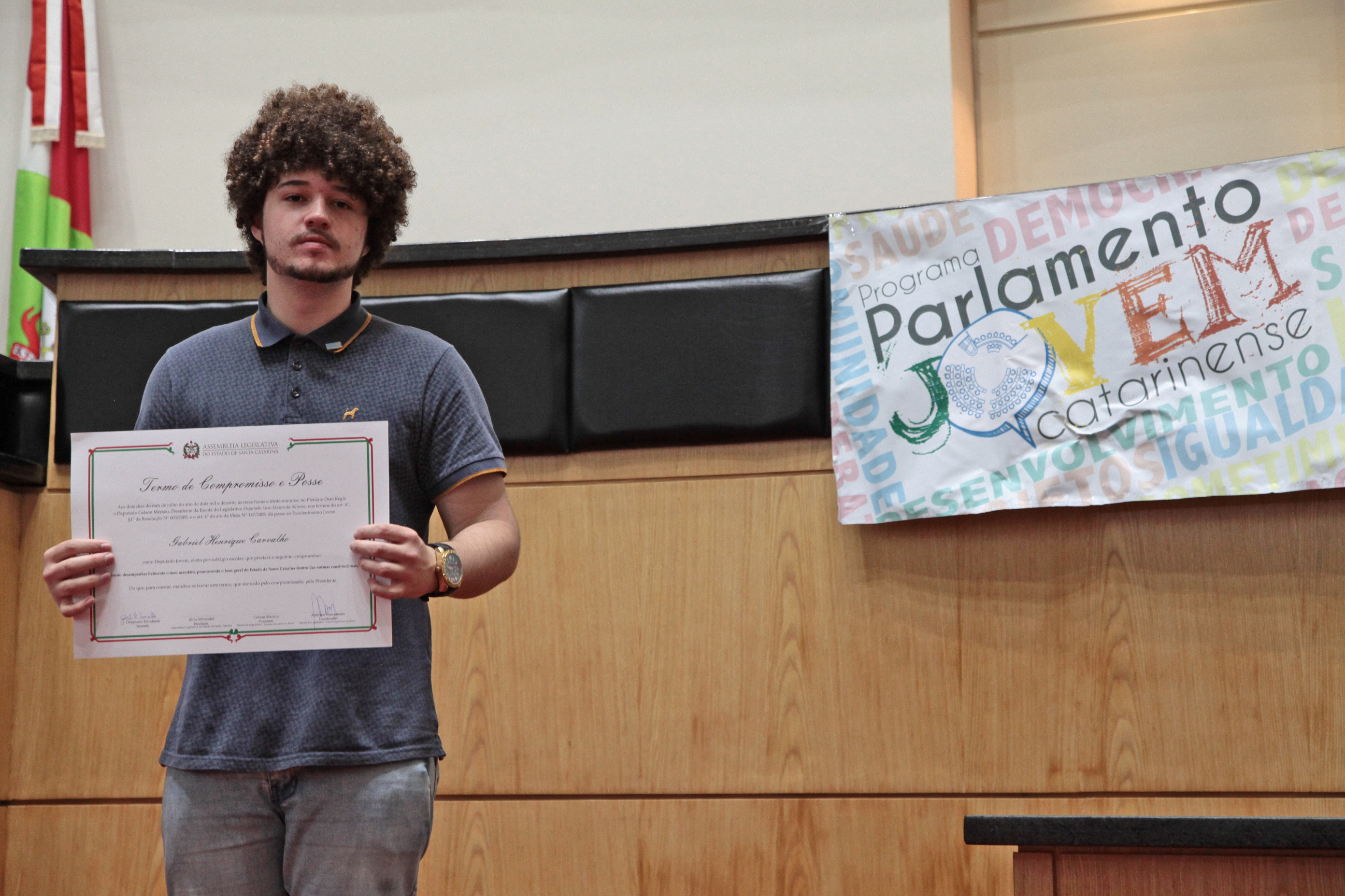 Parlamento Jovem - diplomação.