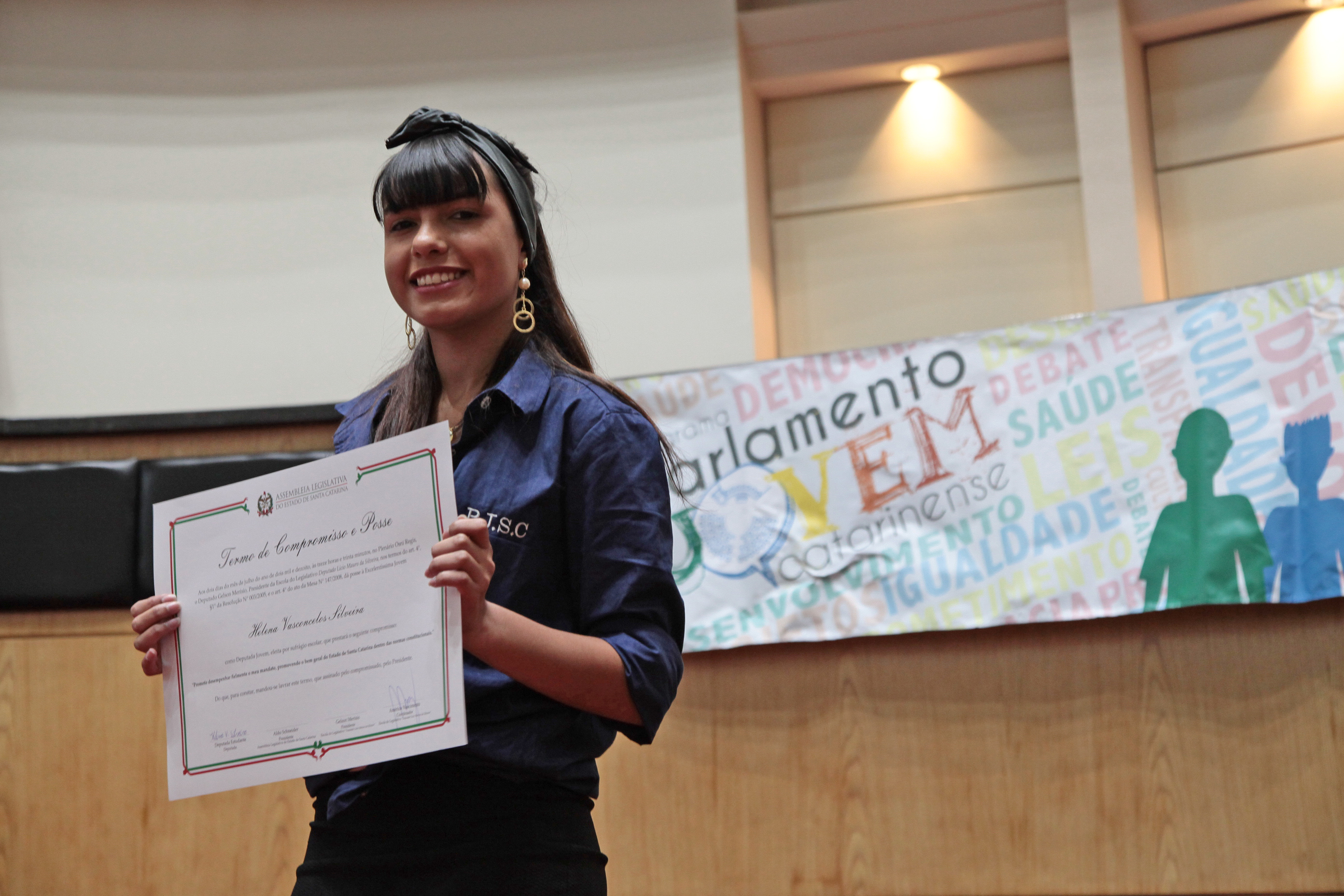 Parlamento Jovem - diplomação.
