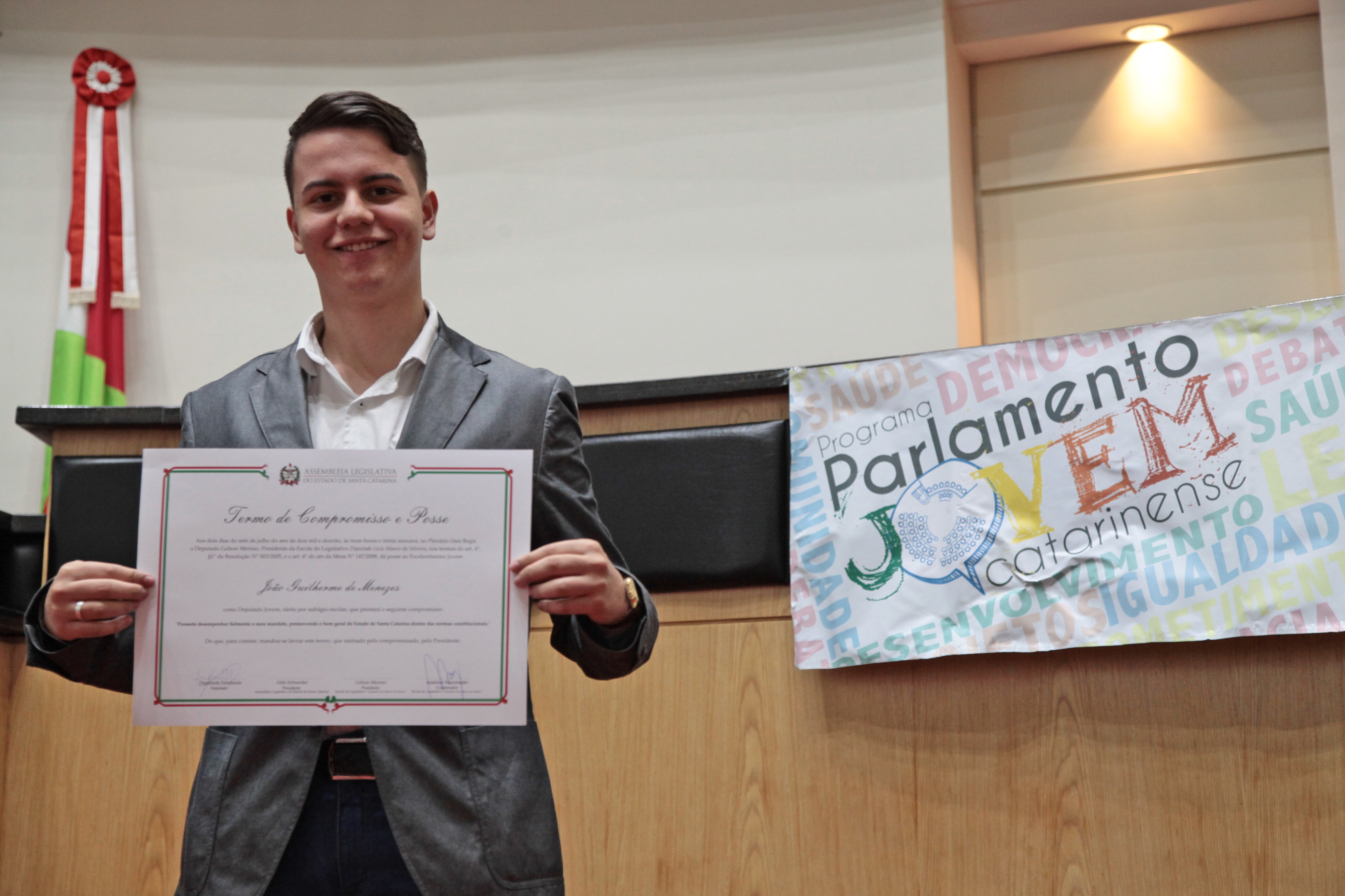 Parlamento Jovem - diplomação.