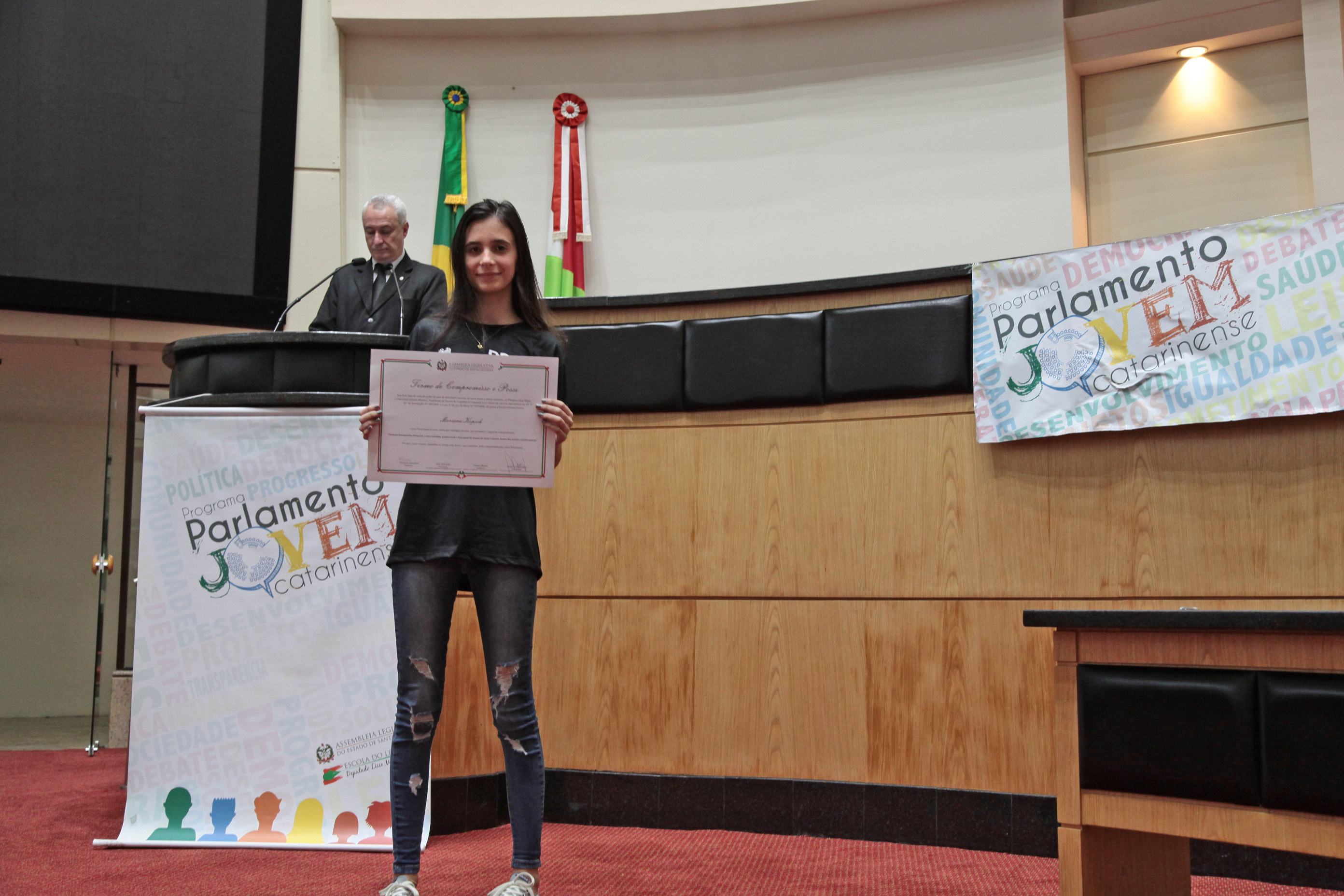 Parlamento Jovem - diplomação.
