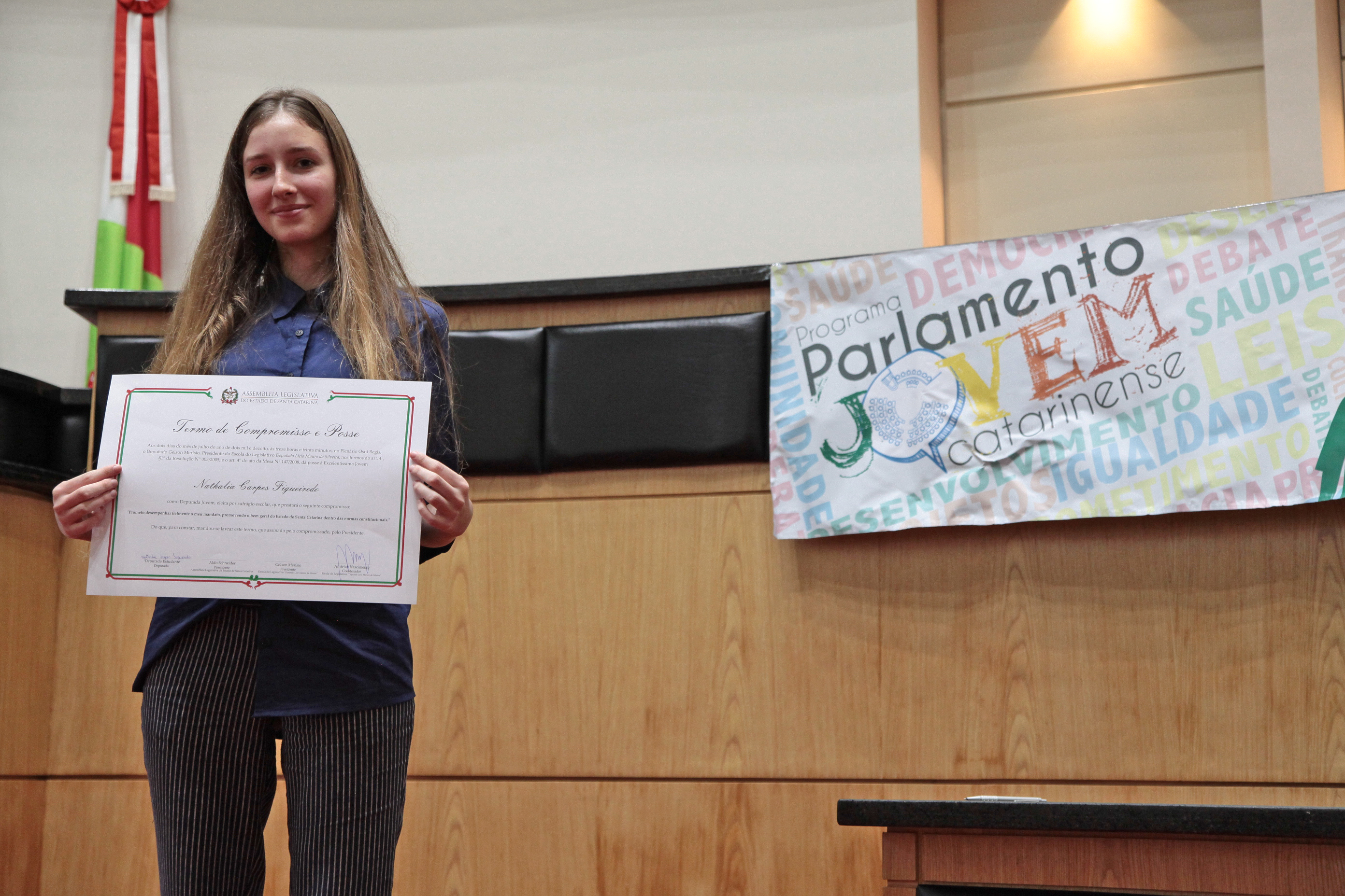 Parlamento Jovem - diplomação.