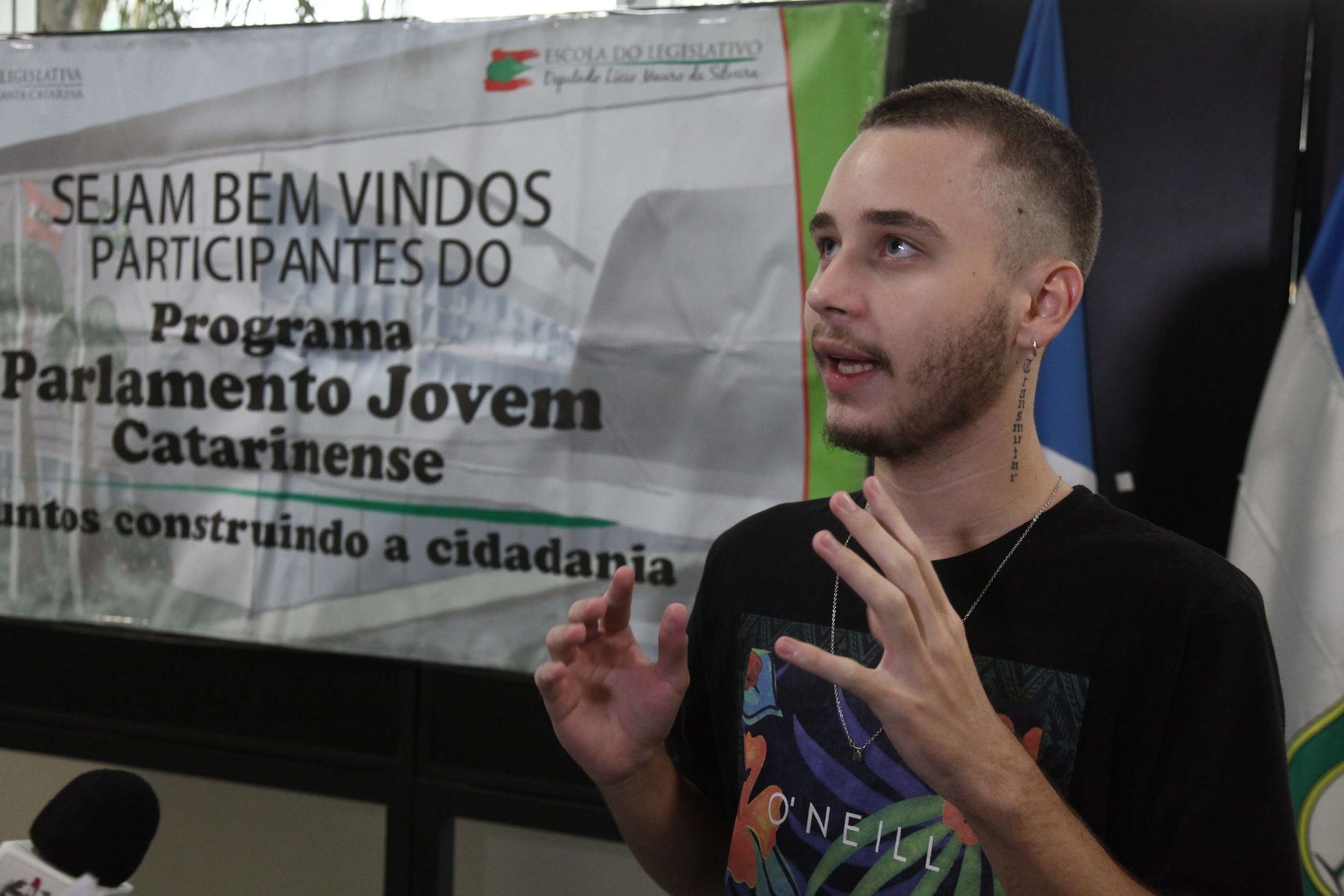 Luiz Guilherme Dorychtop Presidente do Parlamento Jovem